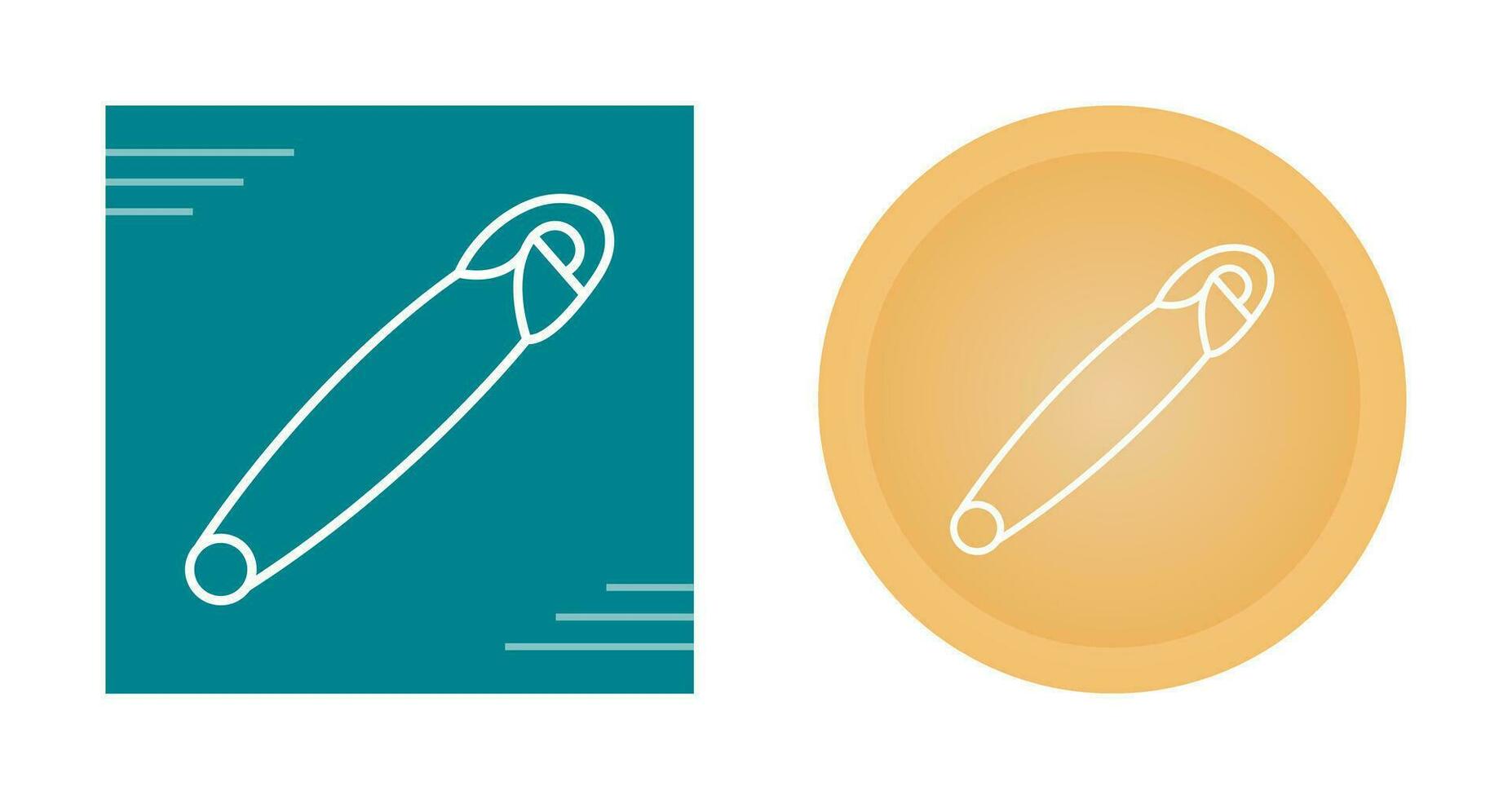 Safety Pin Vector Icon