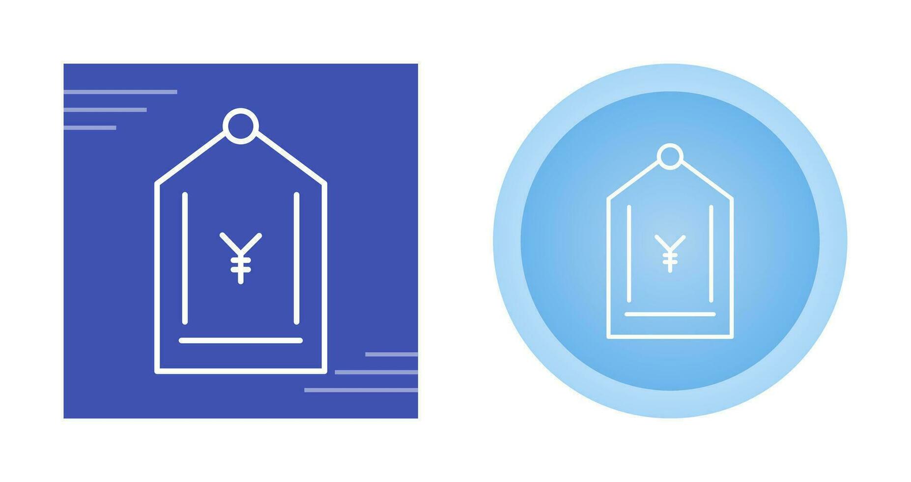 Yen Tag Vector Icon