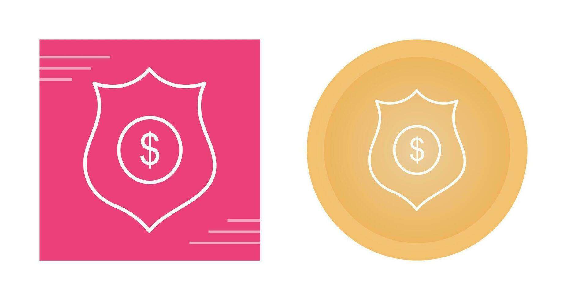 Dollar Badge Vector Icon
