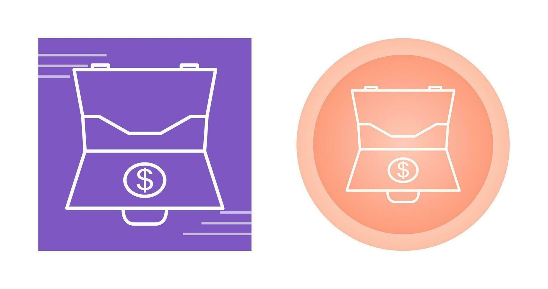 Dollar Briefcase Vector Icon
