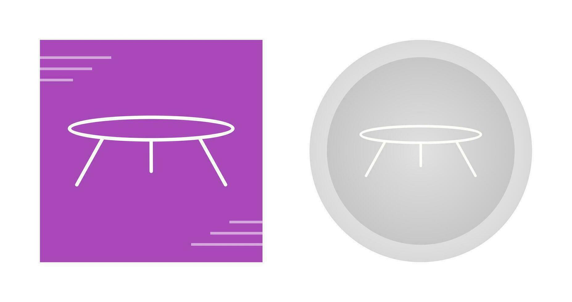 icono de vector de mesa pequeña