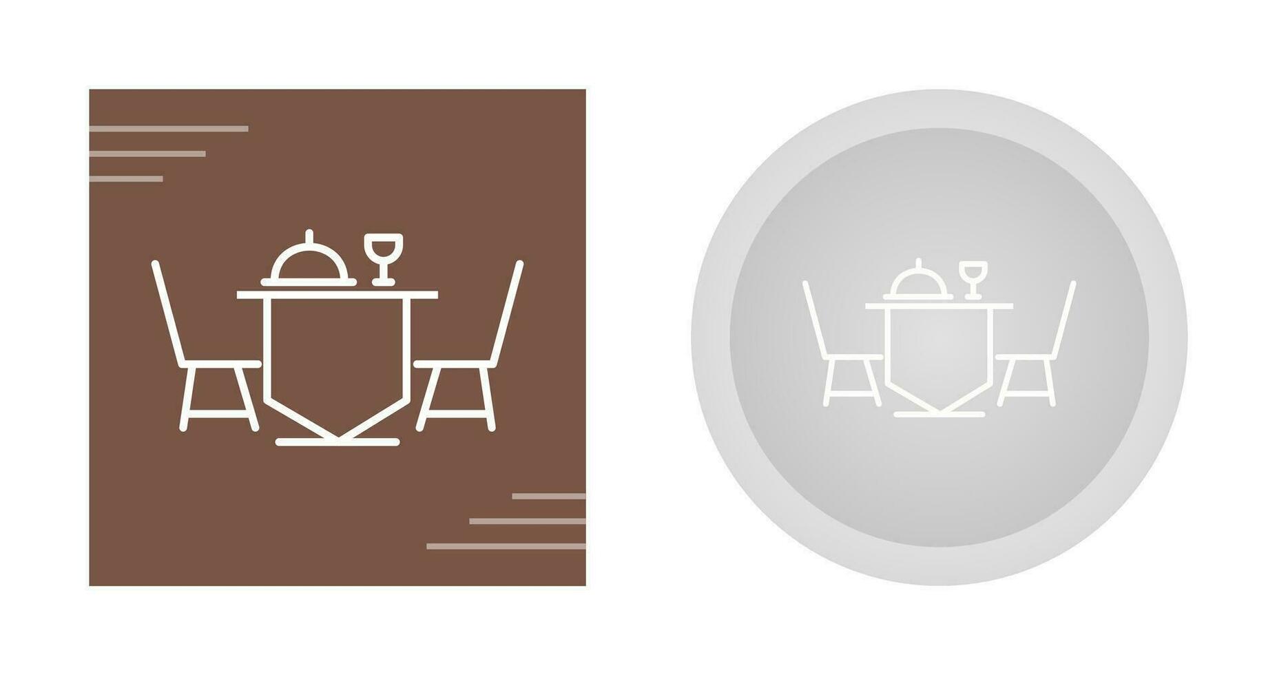 Dinner Table Vector Icon