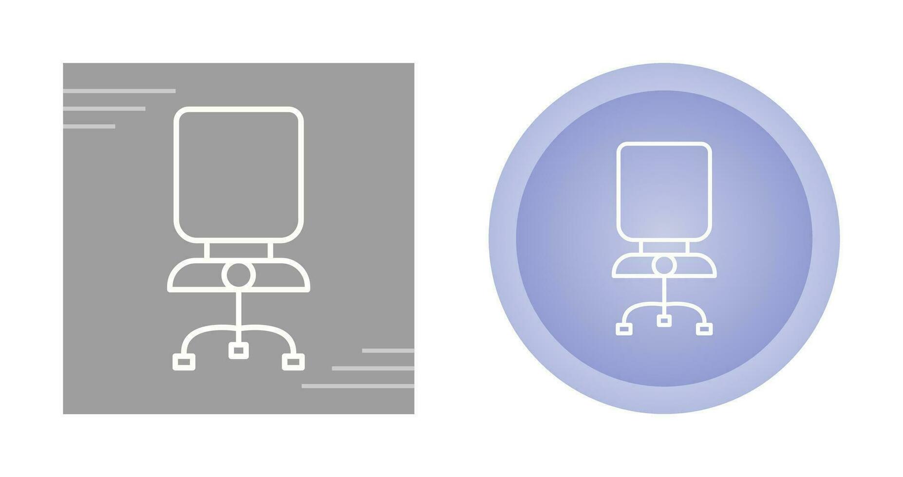 icono de vector de silla de oficina