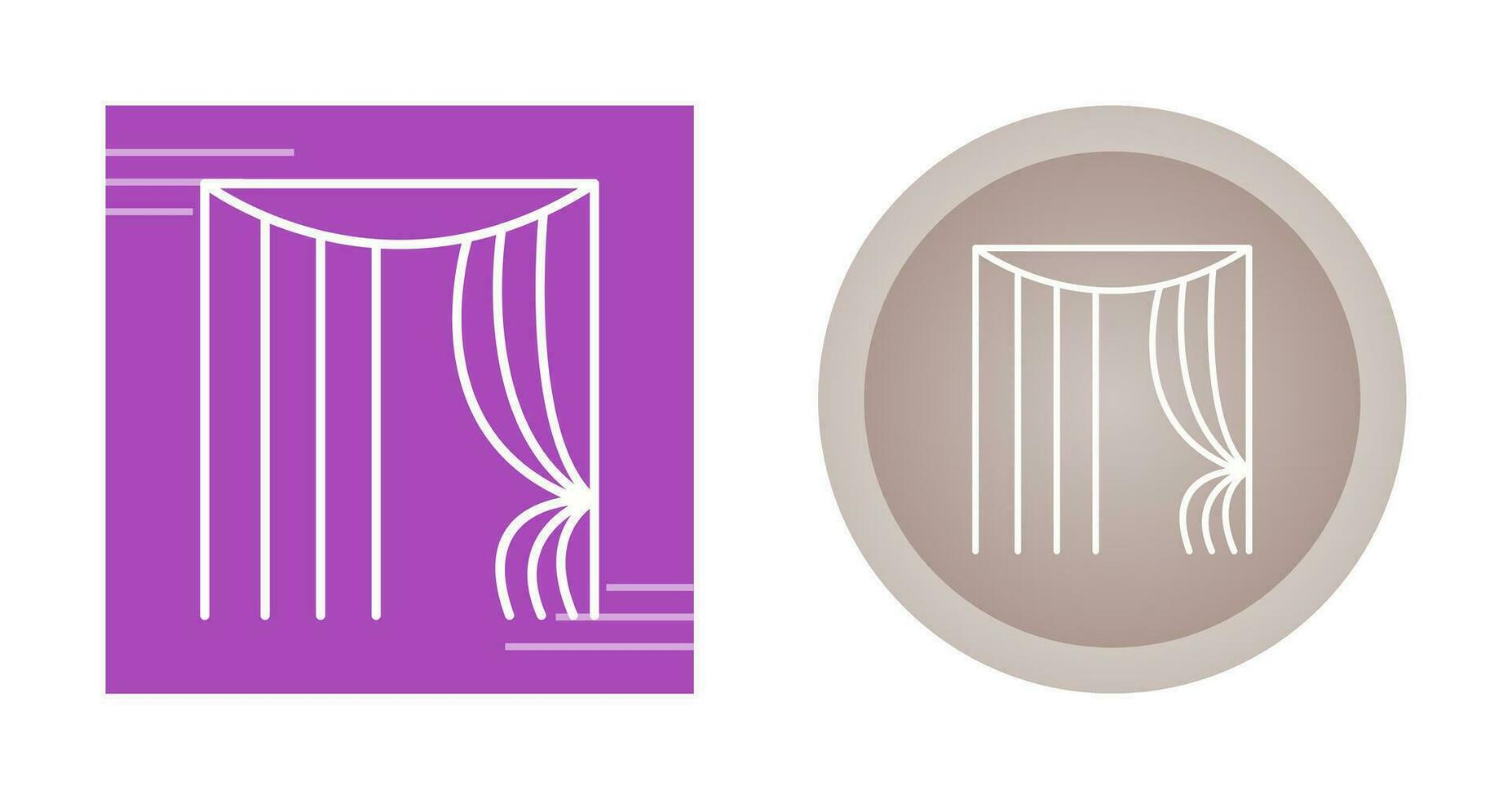 Curtains Vector Icon