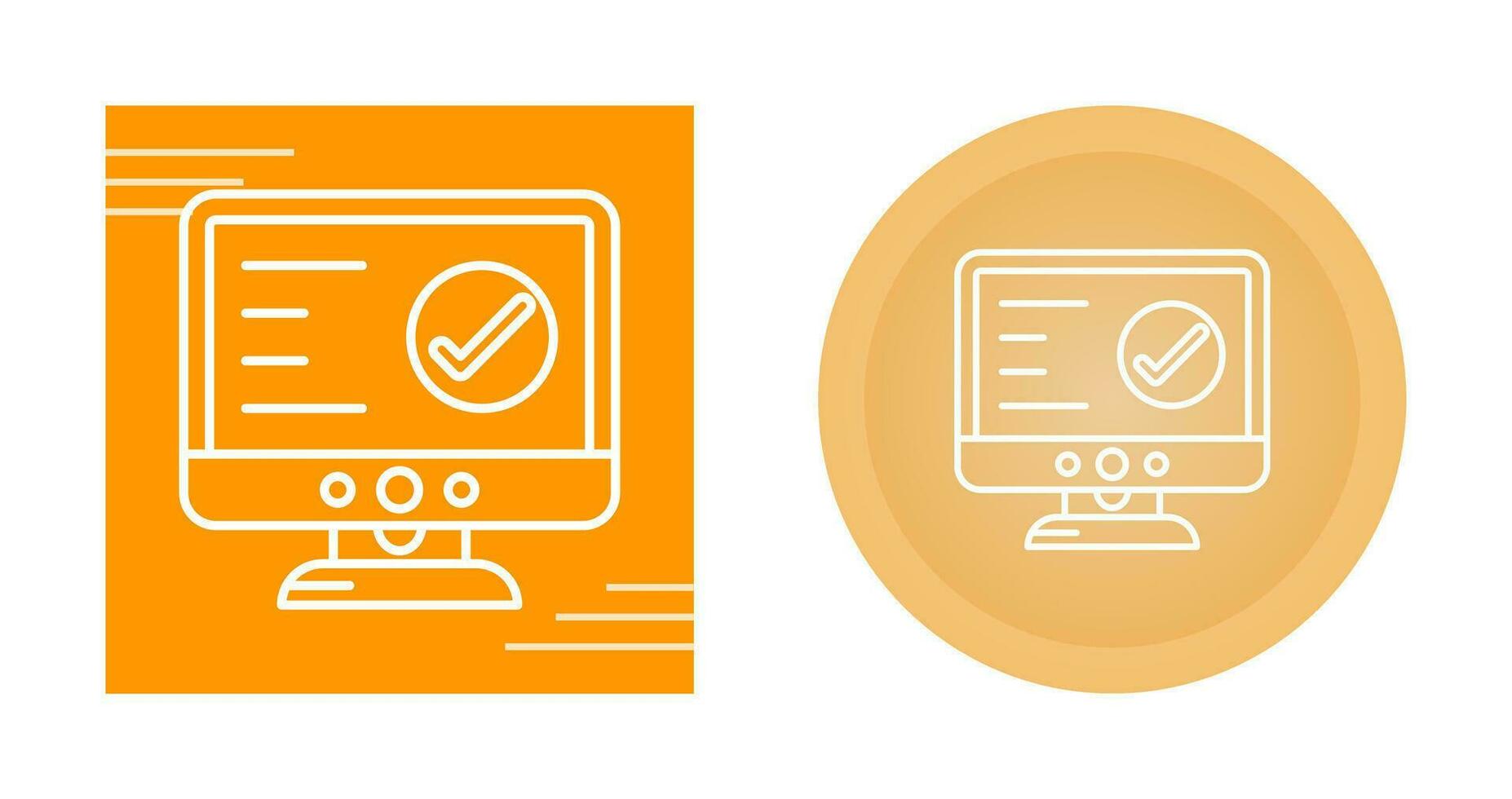 Check Lcd Vector Icon