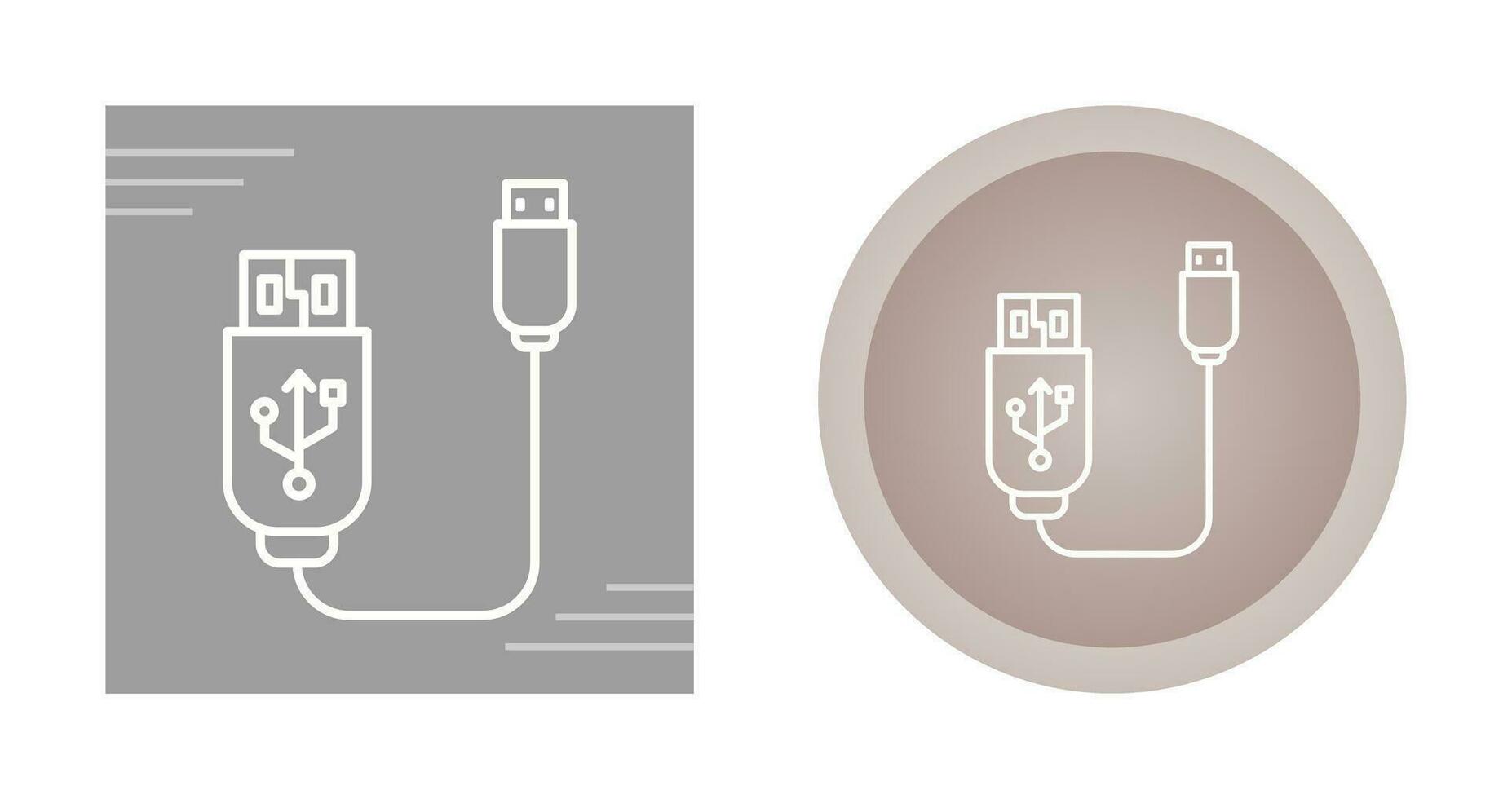 Usb Cable Vector Icon