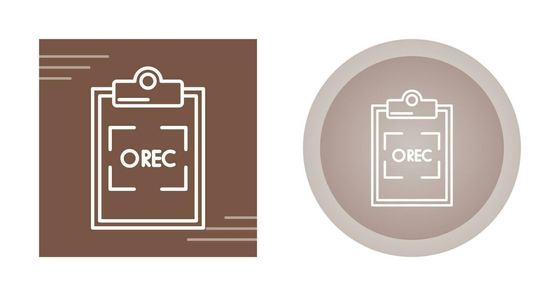 Record Vector Icon