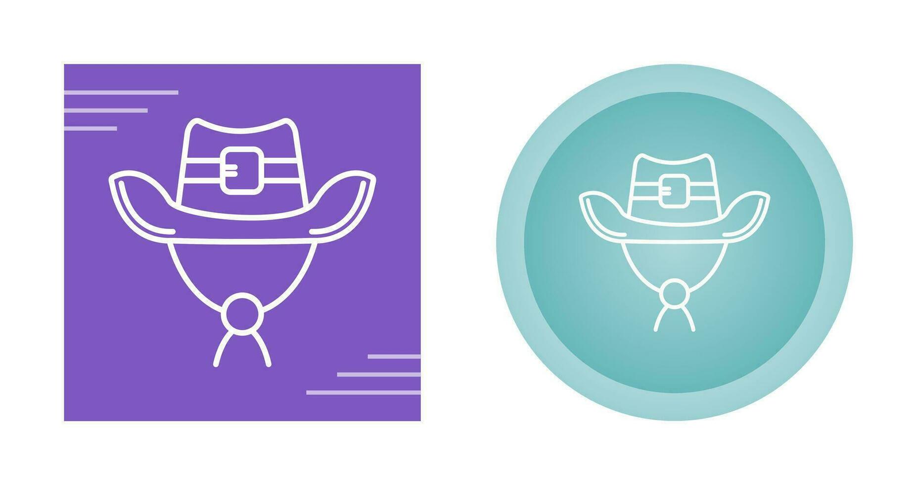 icono de vector de sombrero de vaquero