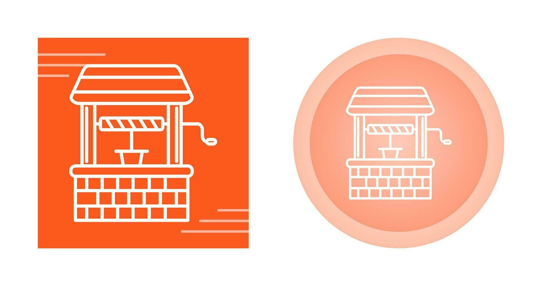 Water Well Vector Icon