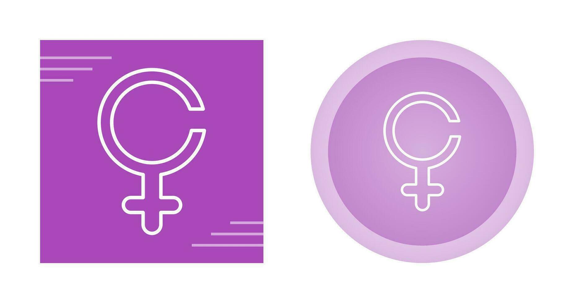 icono de vector de signo femenino