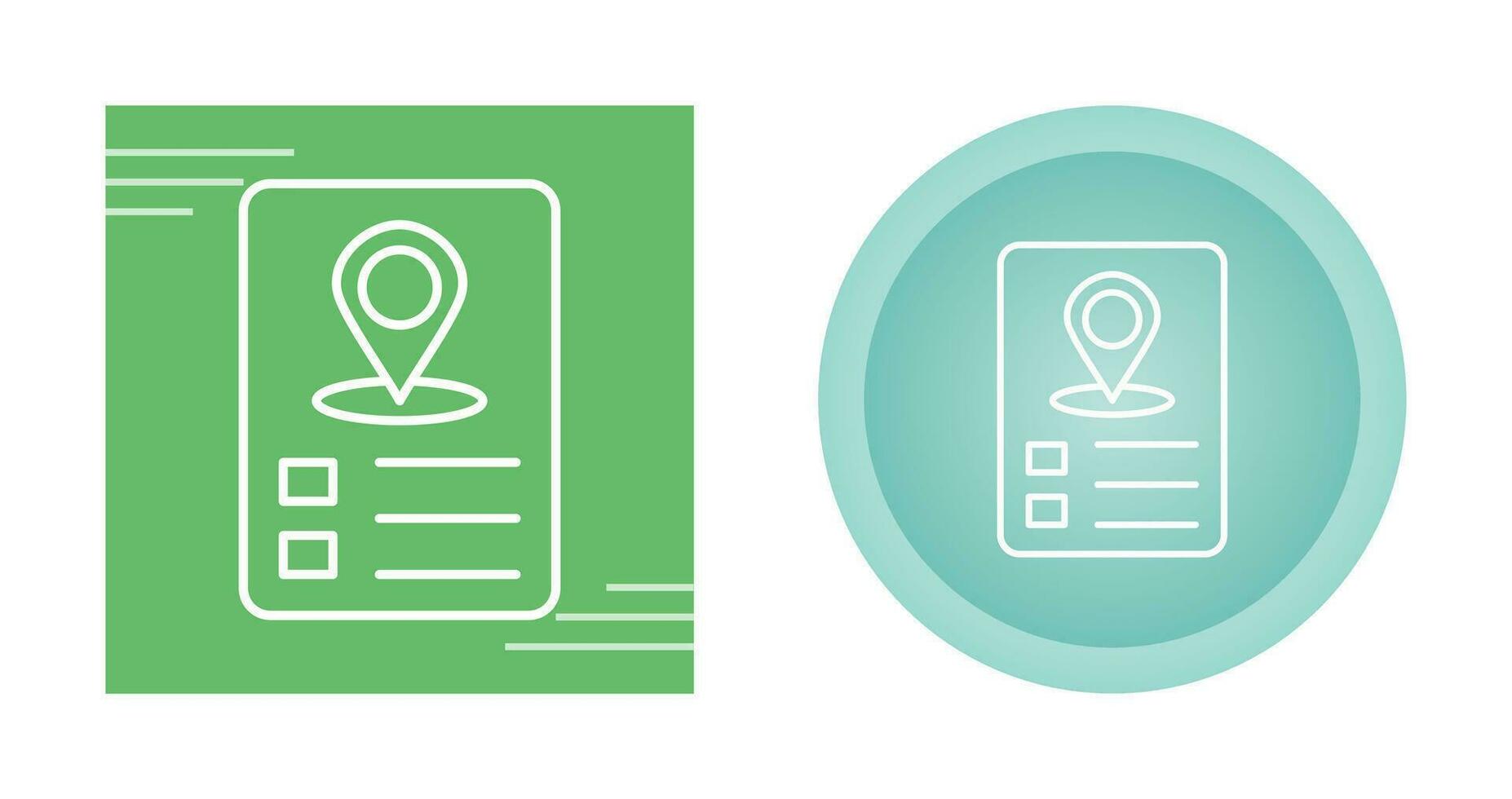 Itinerary Vector Icon