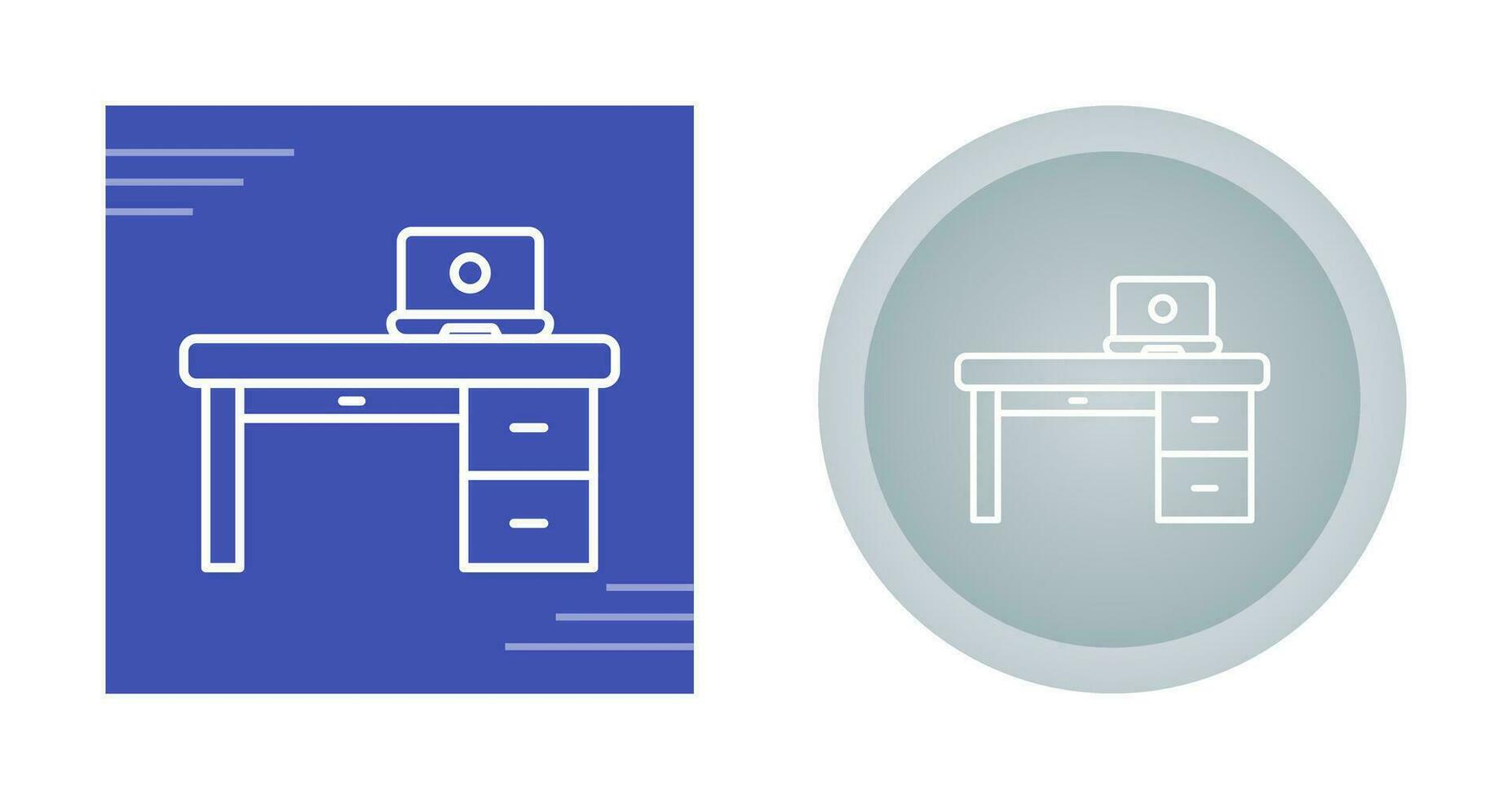 Office Desk Vector Icon