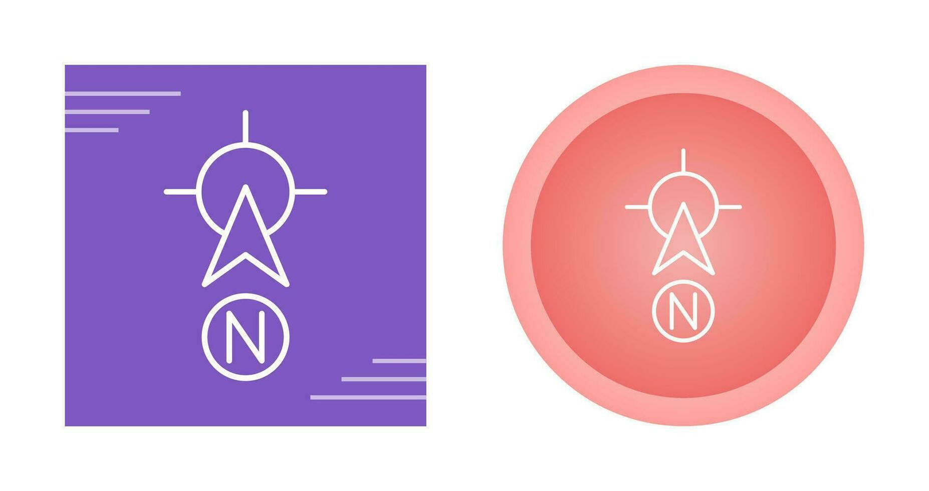 North Vector Icon