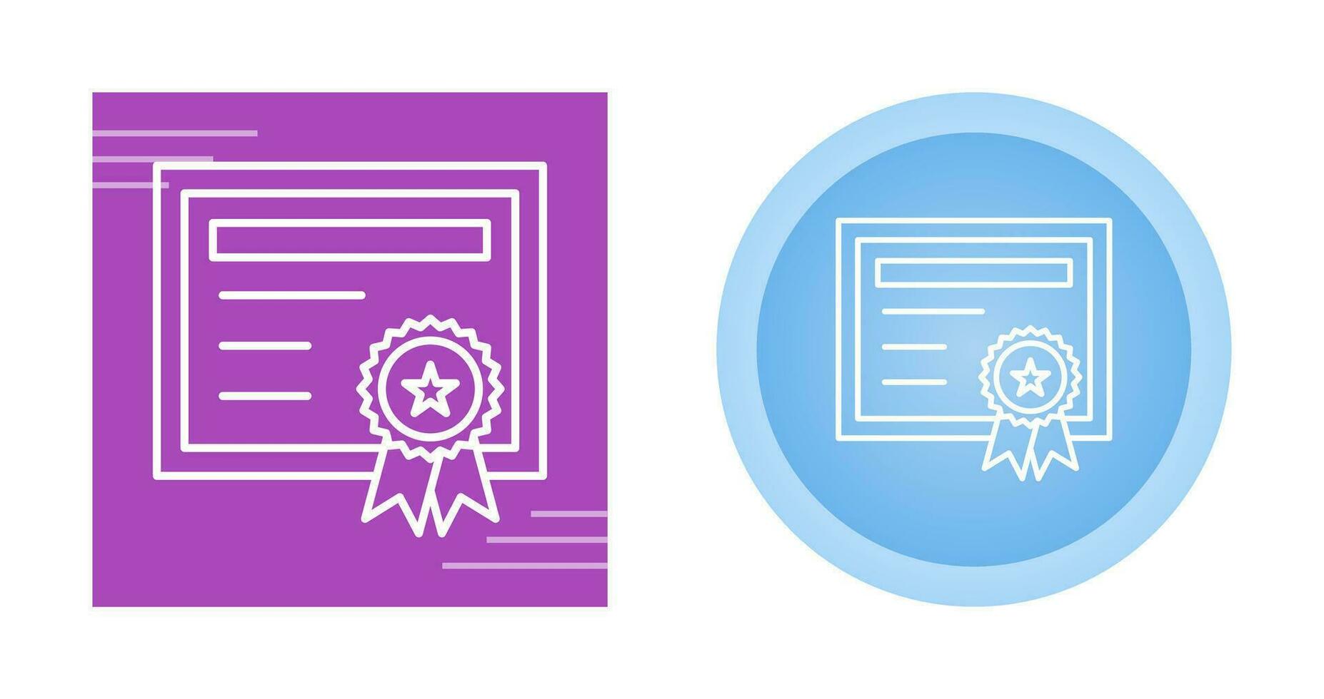 Certificate Vector Icon