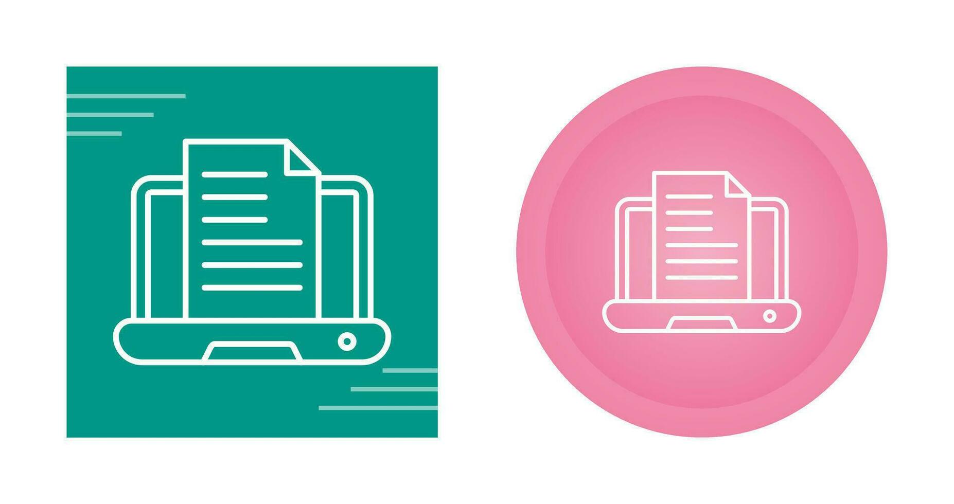 Content Writing Vector Icon