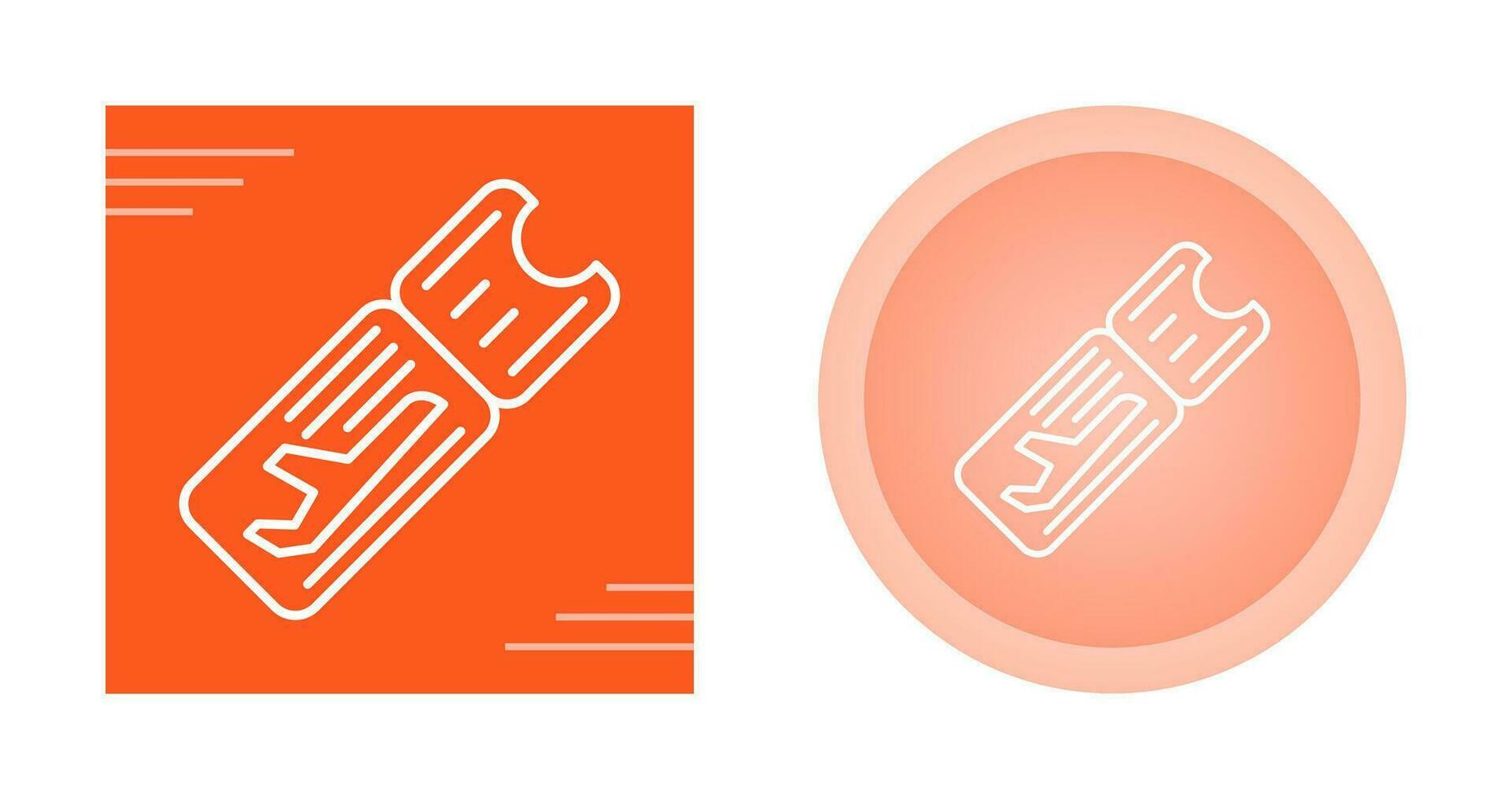 Airplane Ticket Vector Icon