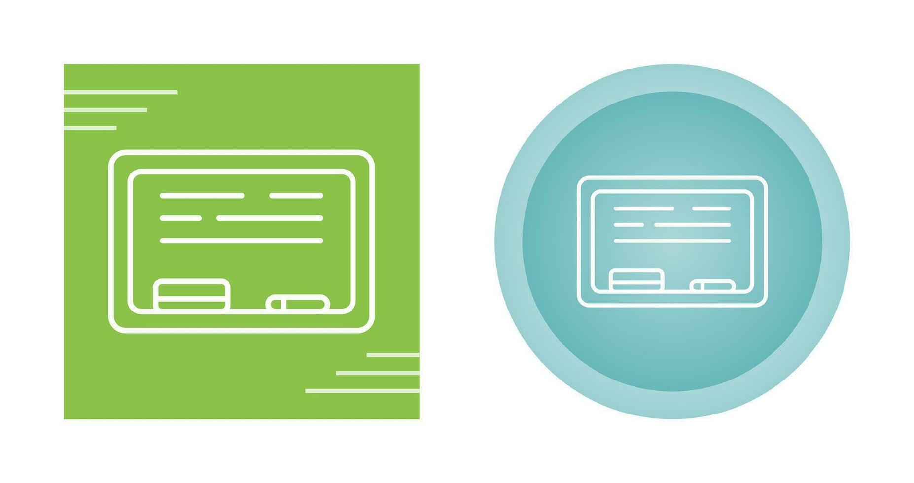 White Board Vector Icon