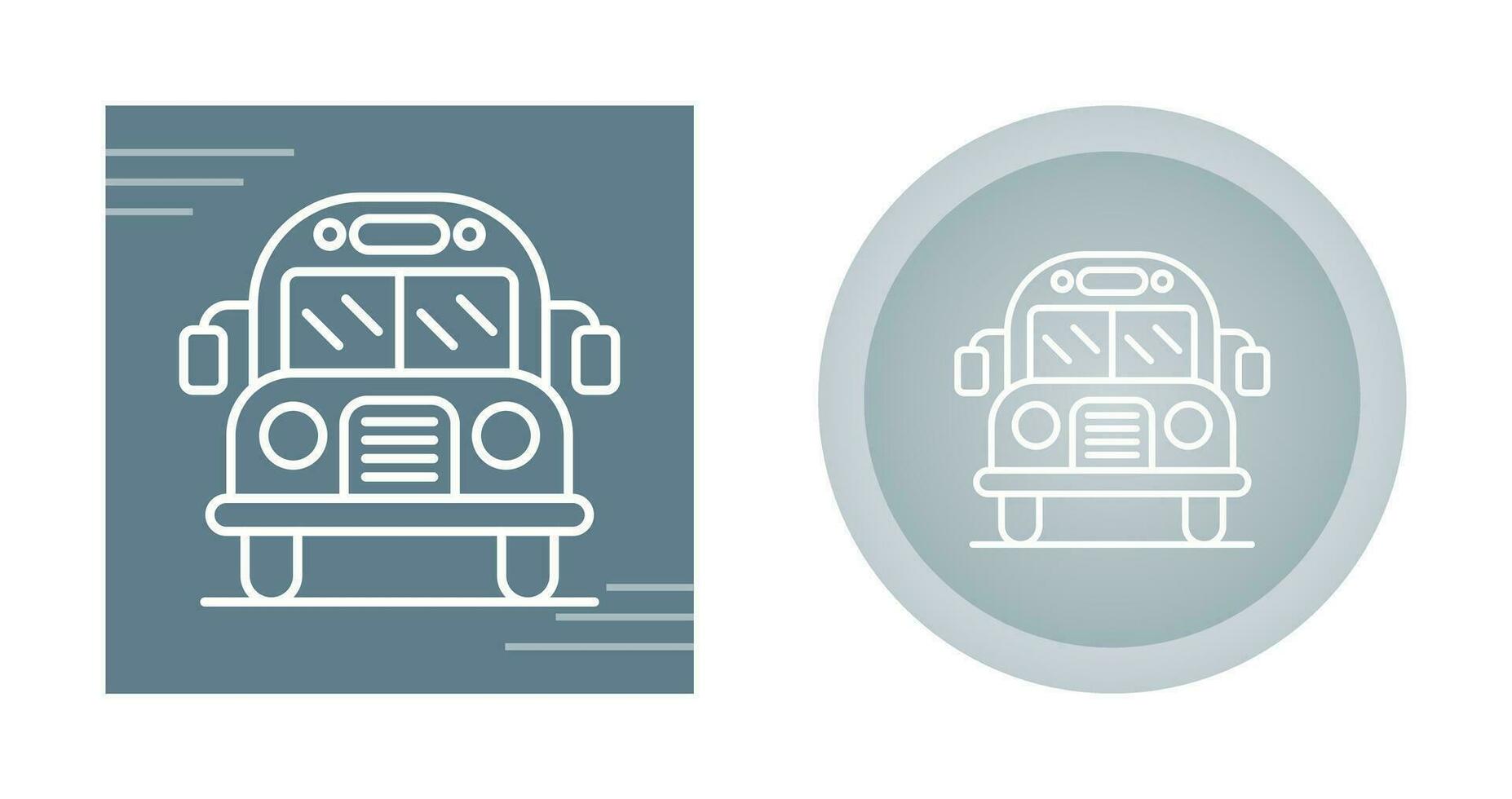 icono de vector de autobús escolar