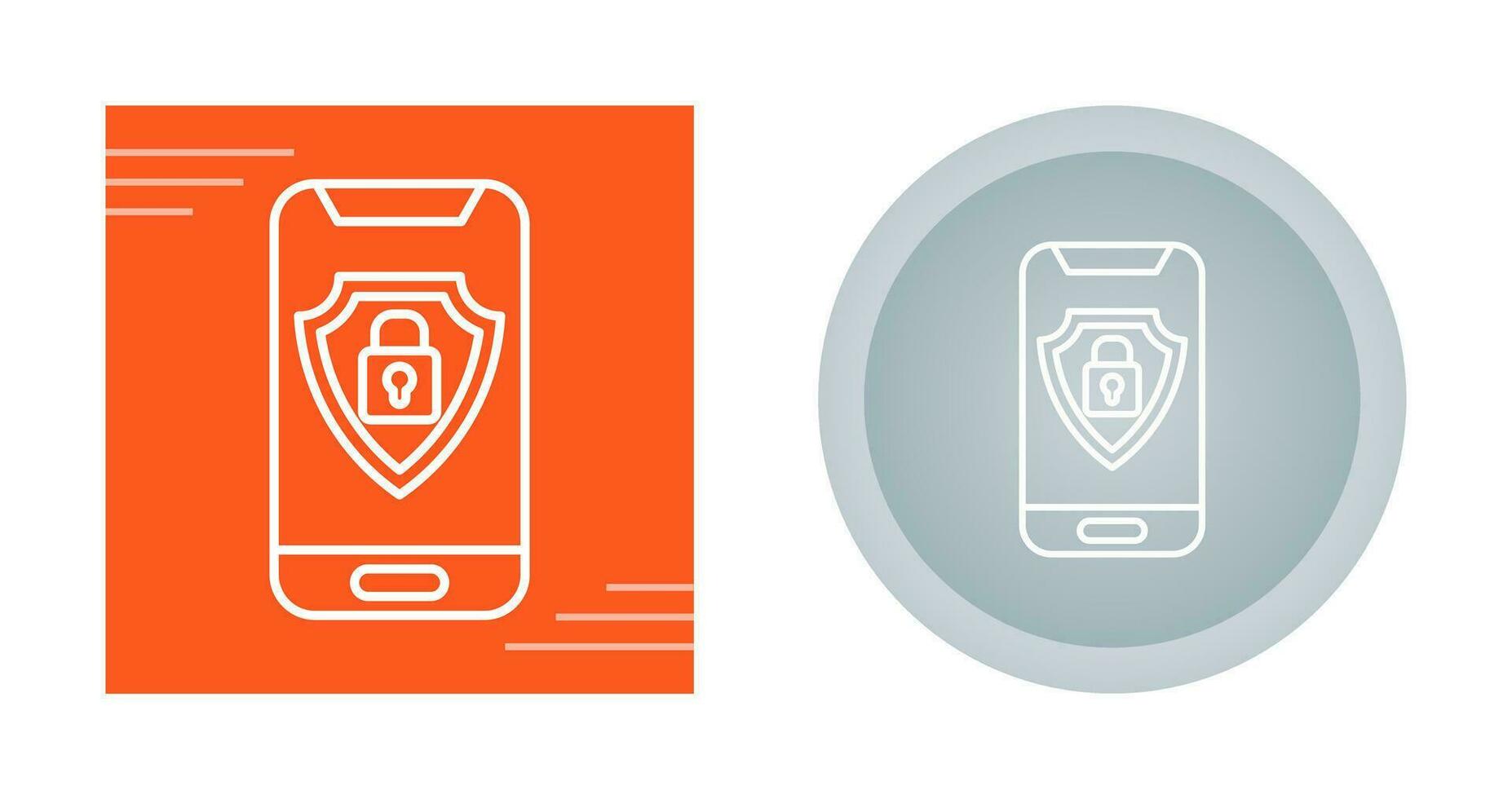 Mobile Security Vector Icon