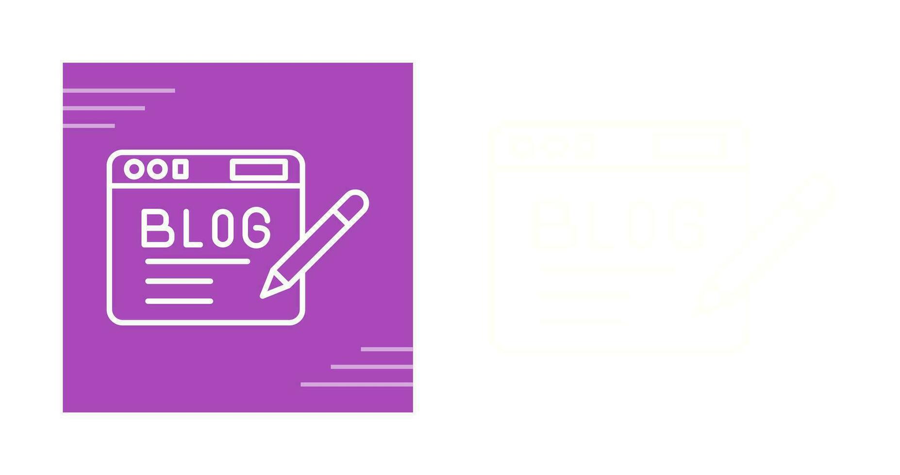 Blog Vector Icon