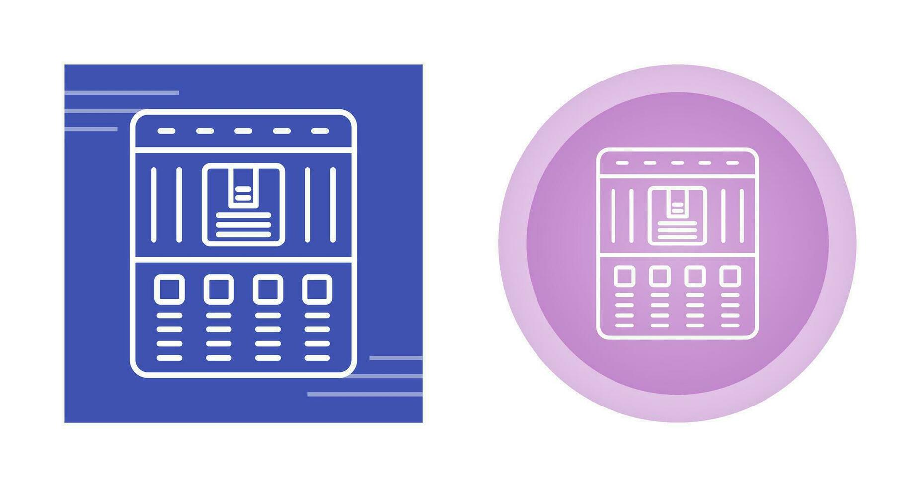 Landing Page Vector Icon