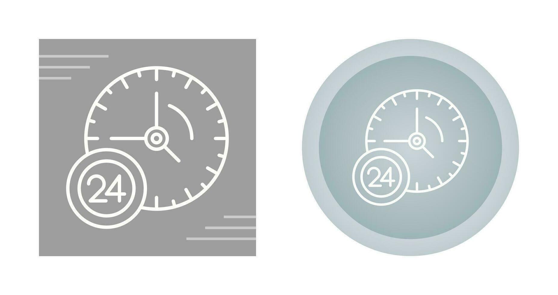 24 Hour Service Vector Icon