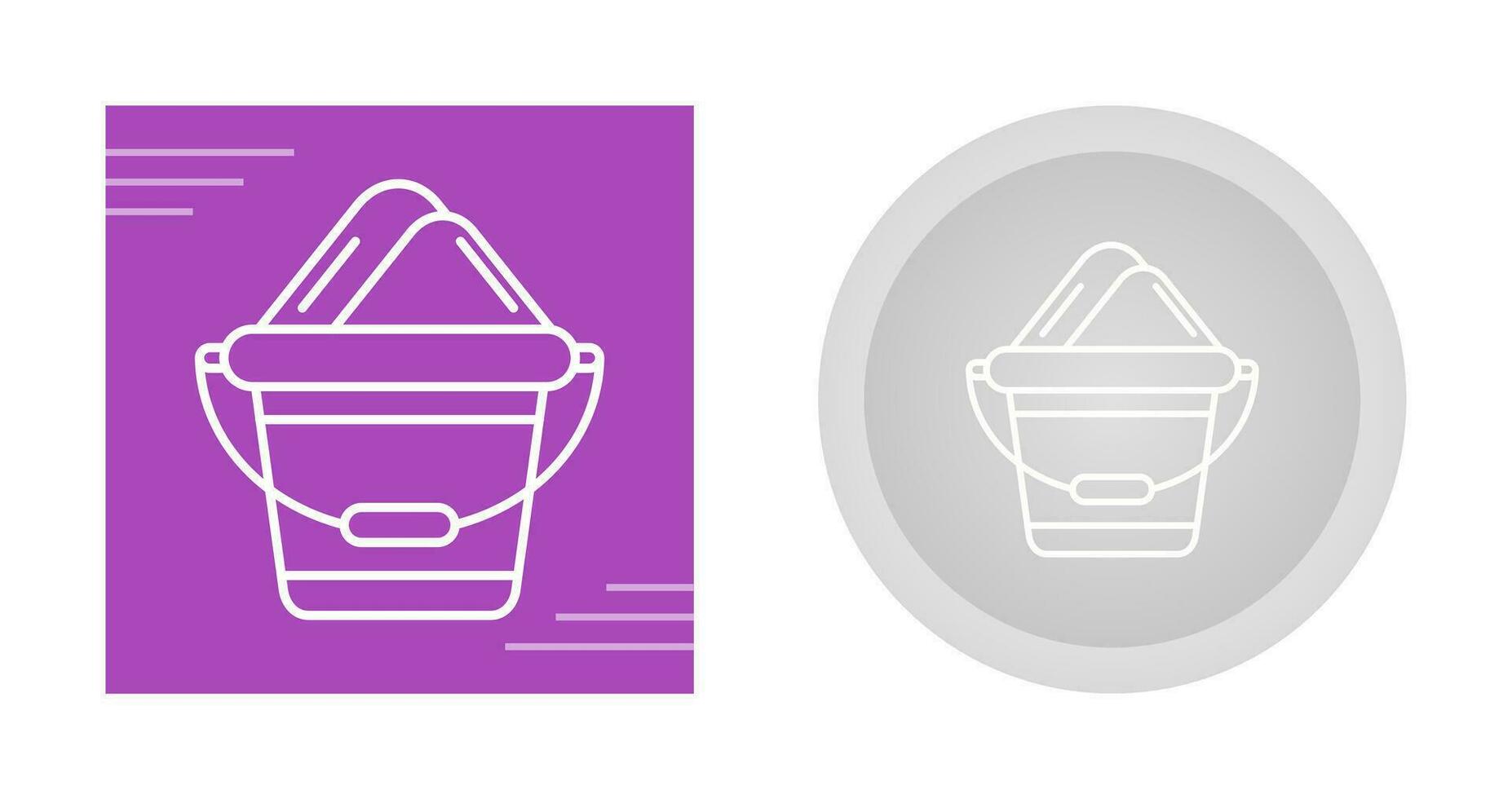 Sand Bucket Vector Icon