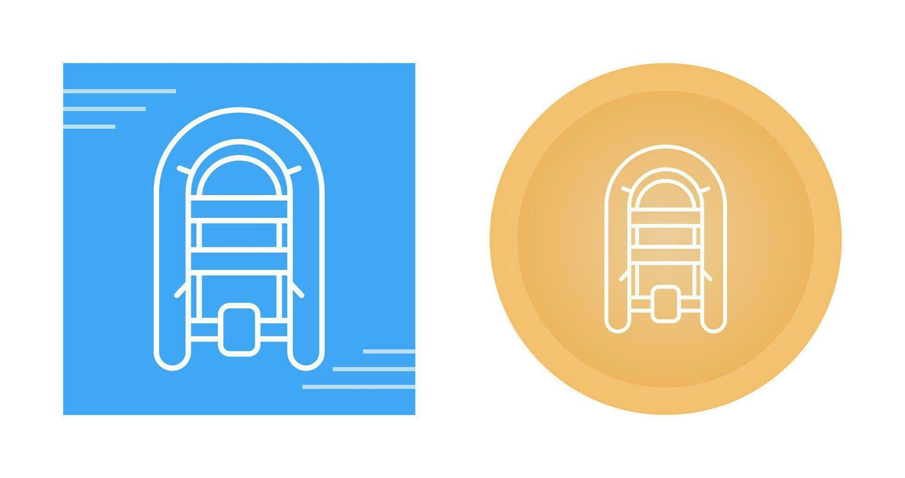 Inflatable Boat Vector Icon