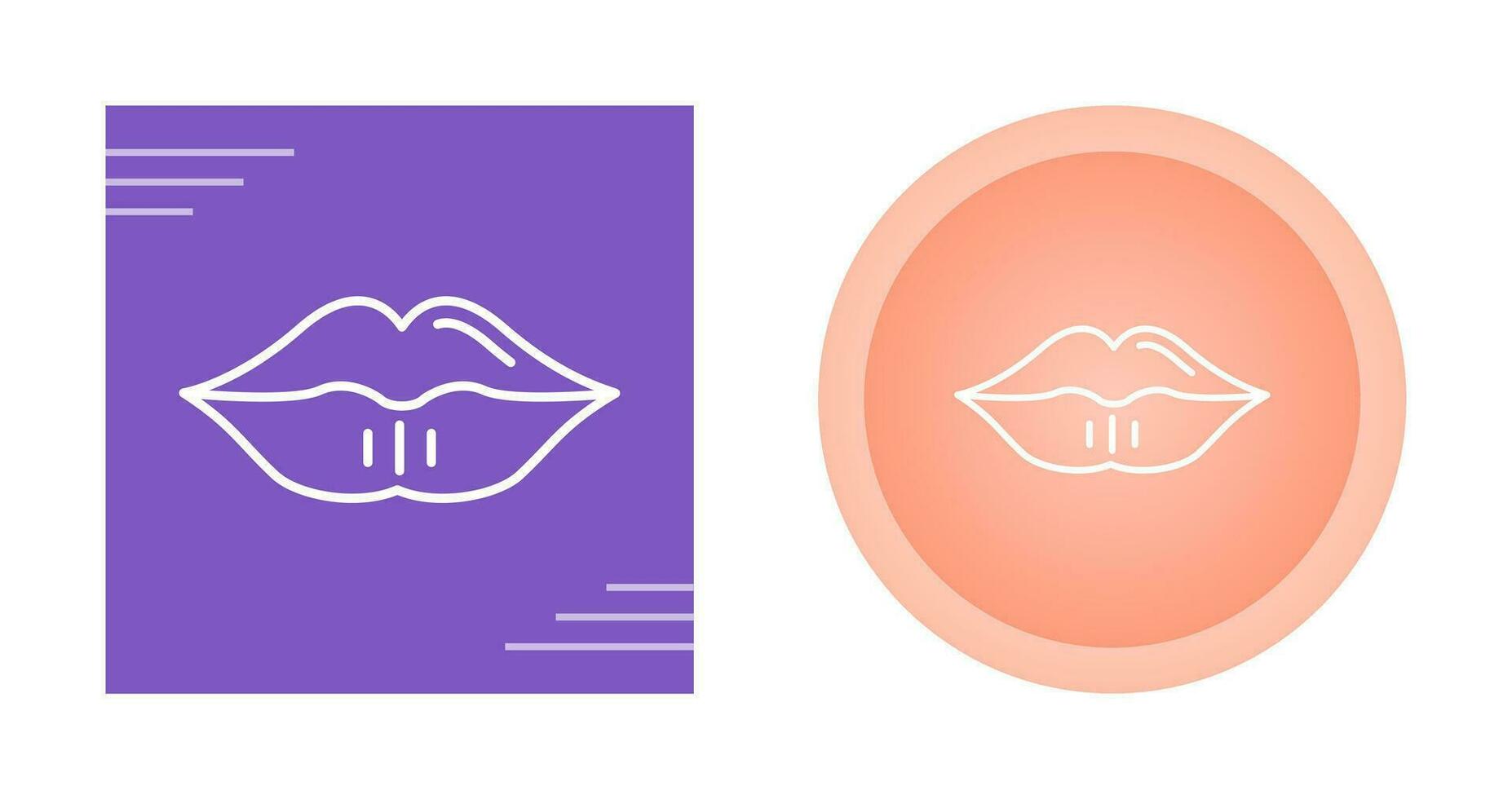 icono de vector de labios