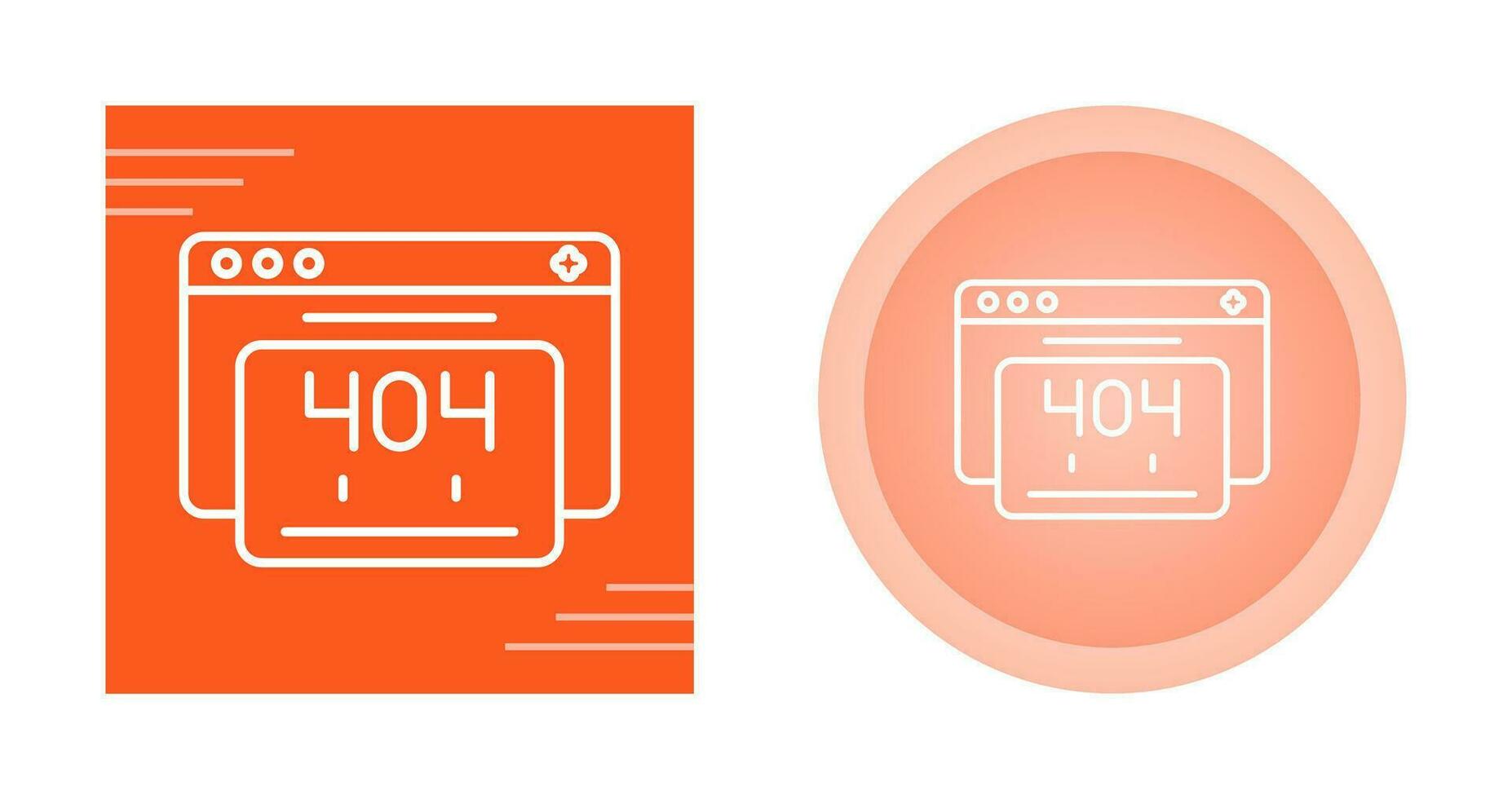 404 Error Vector Icon