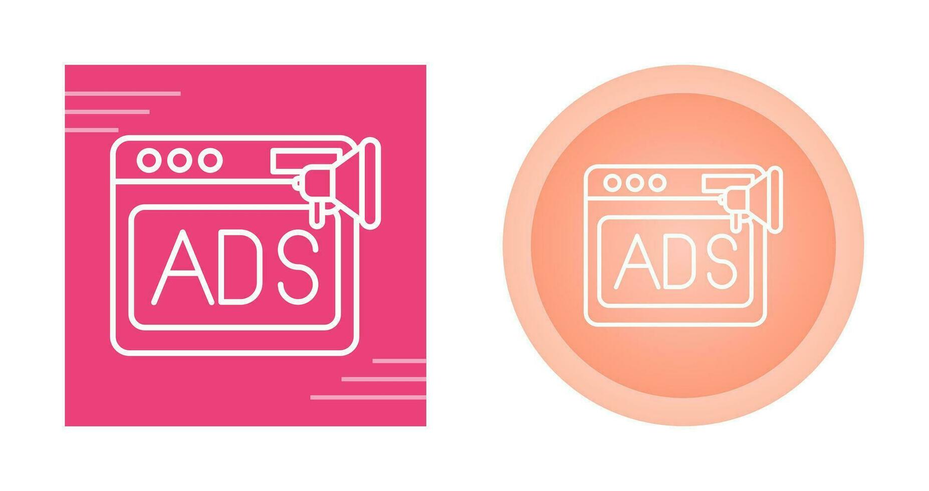 Native Advertising Vector Icon