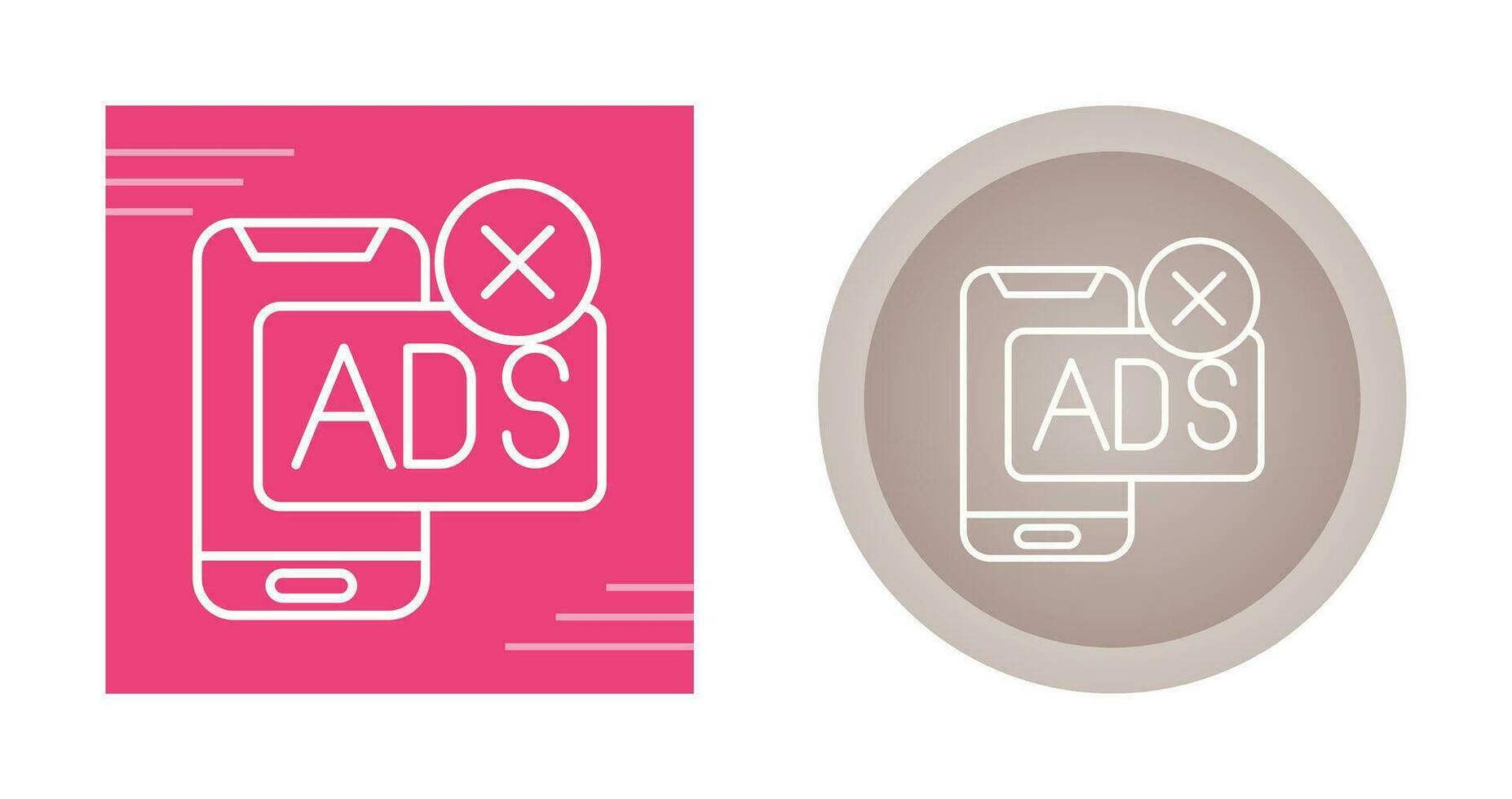 AD Block Vector Icon
