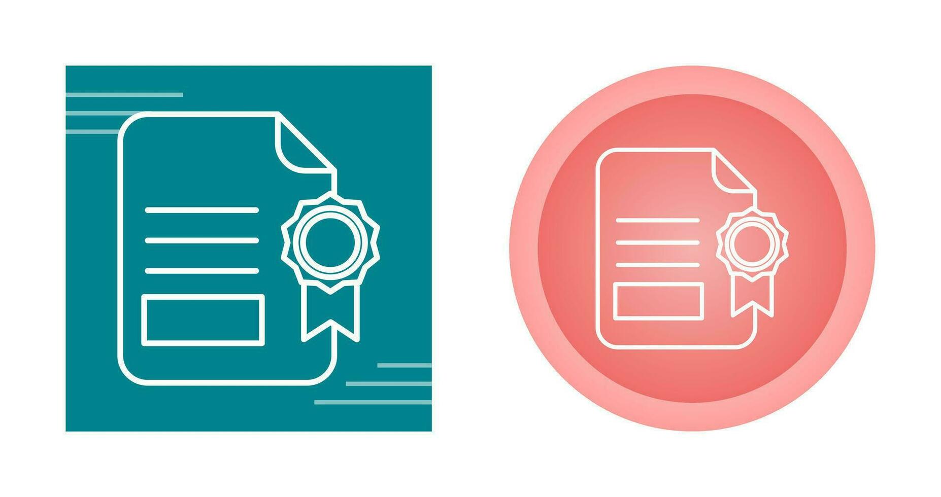 Certificate Vector Icon