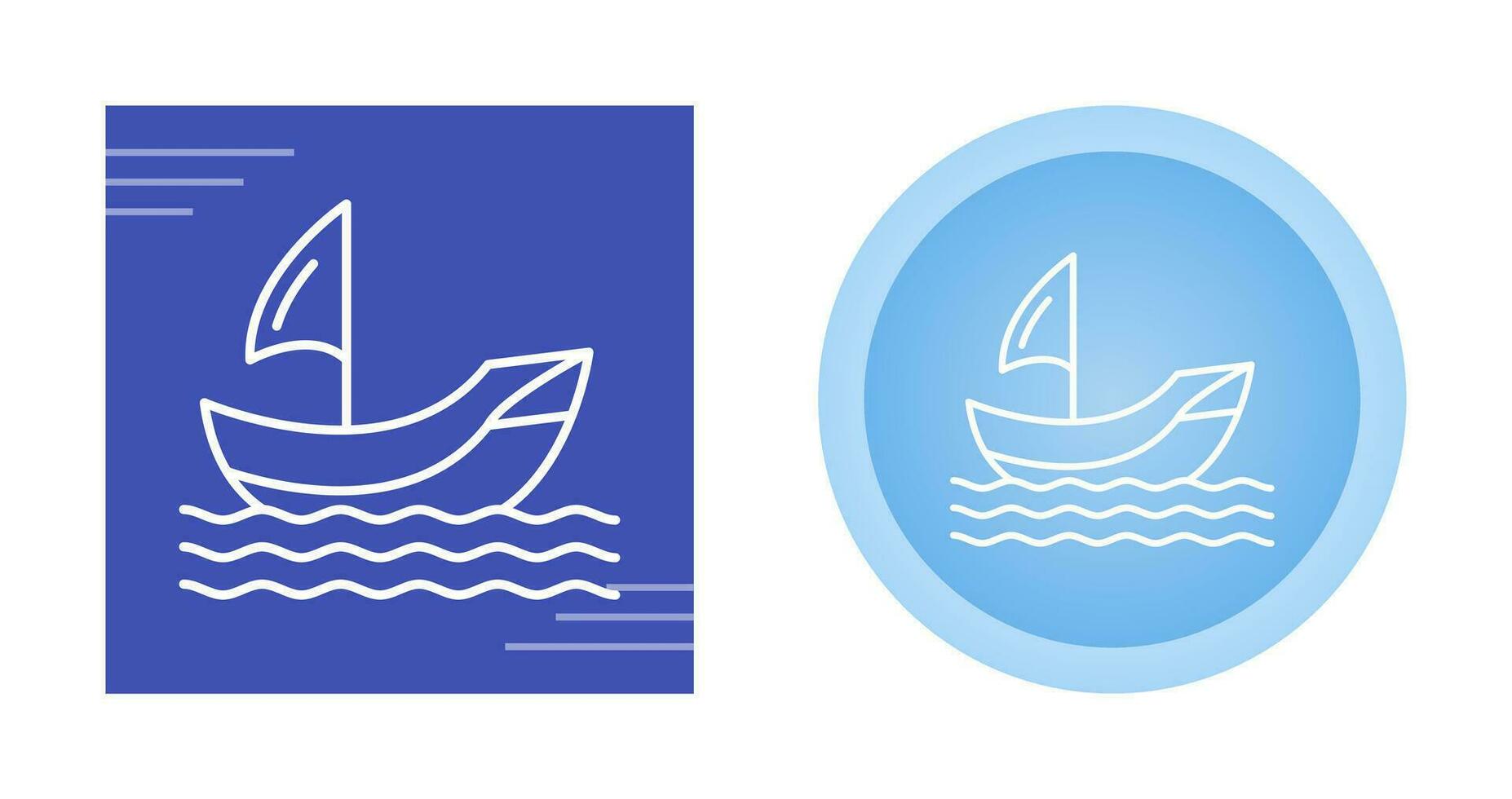 icono de vector de barco