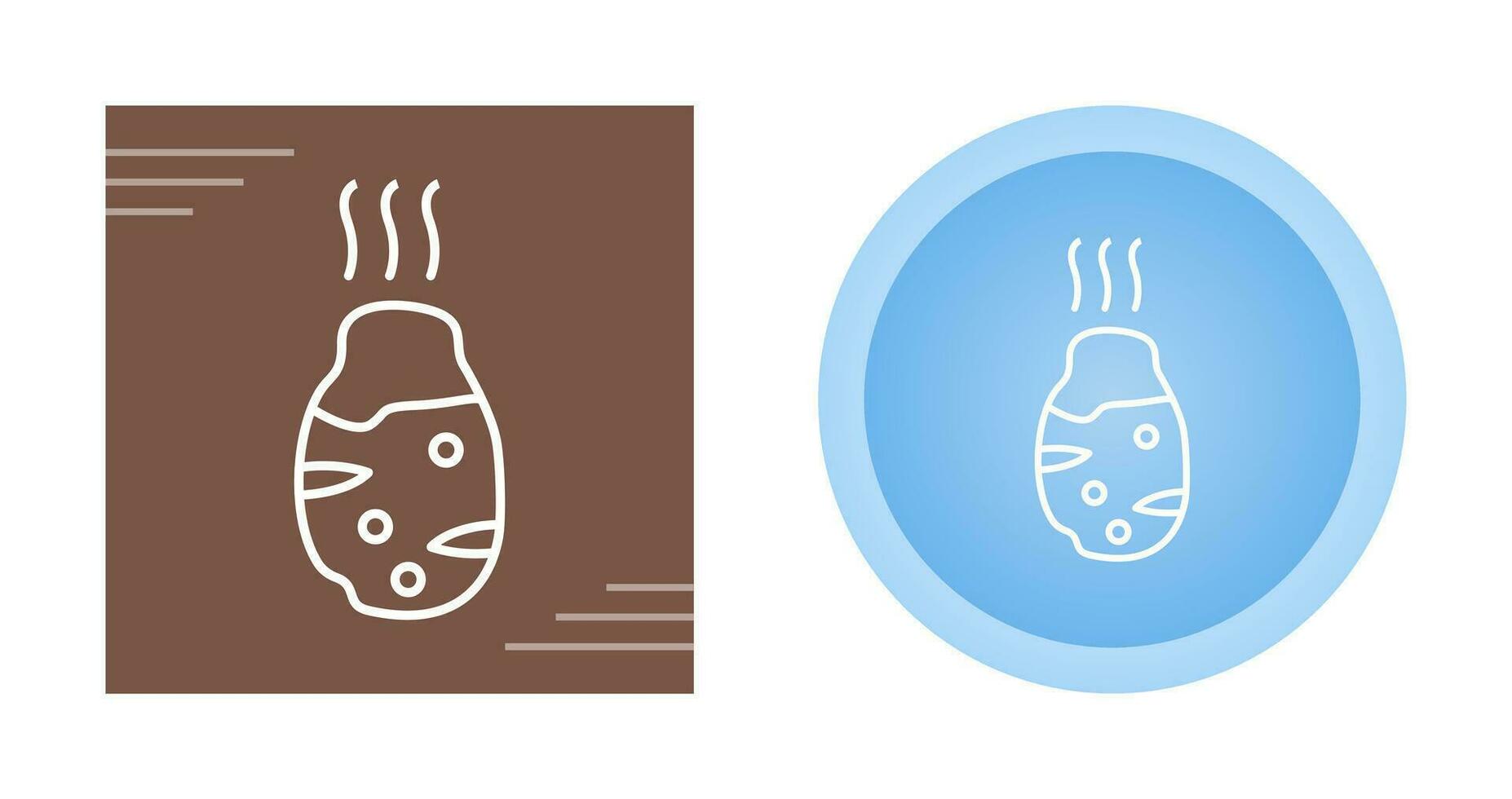 Roasted Potato Vector Icon