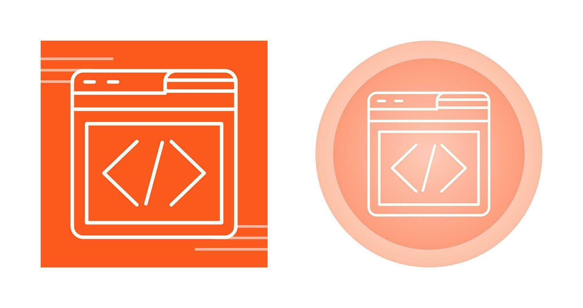 icono de vector de programación web