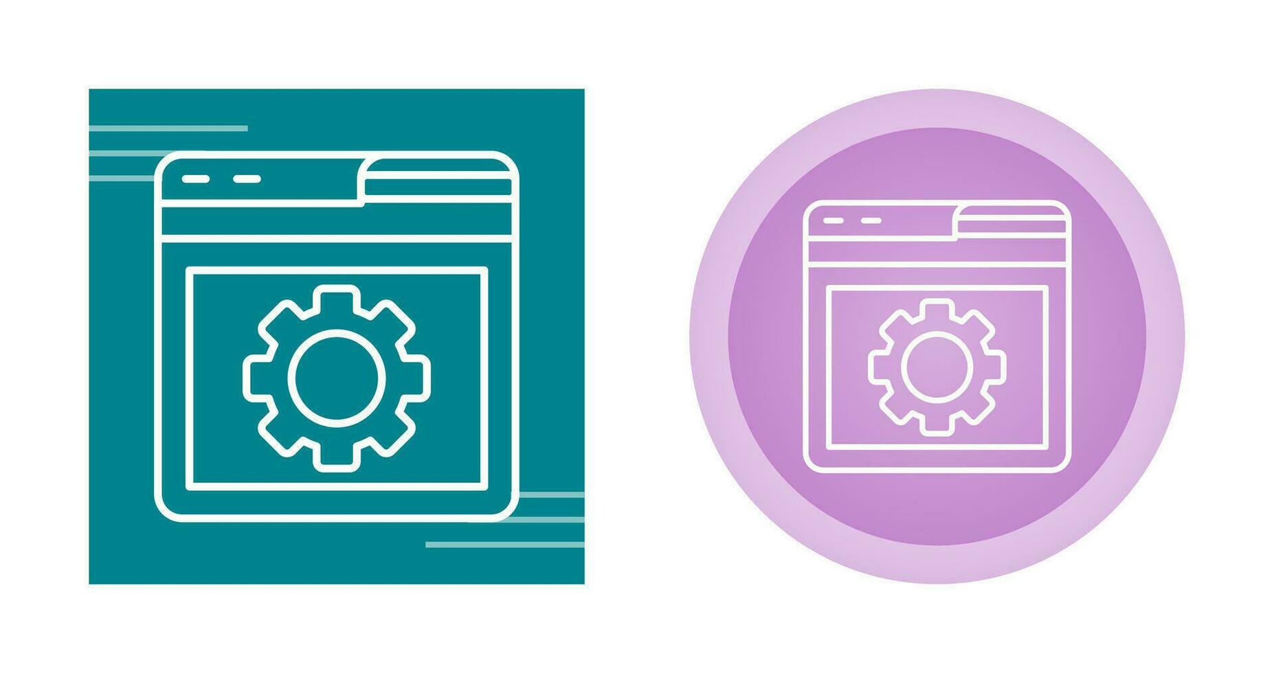 Browser Setting Vector Icon