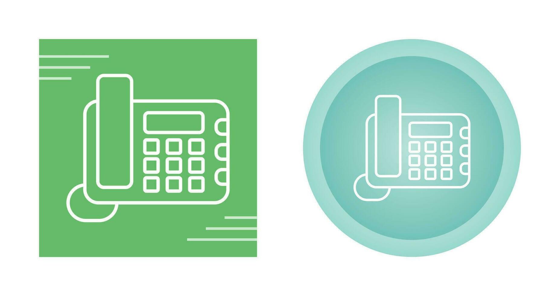 Land Line Phone Vector Icon
