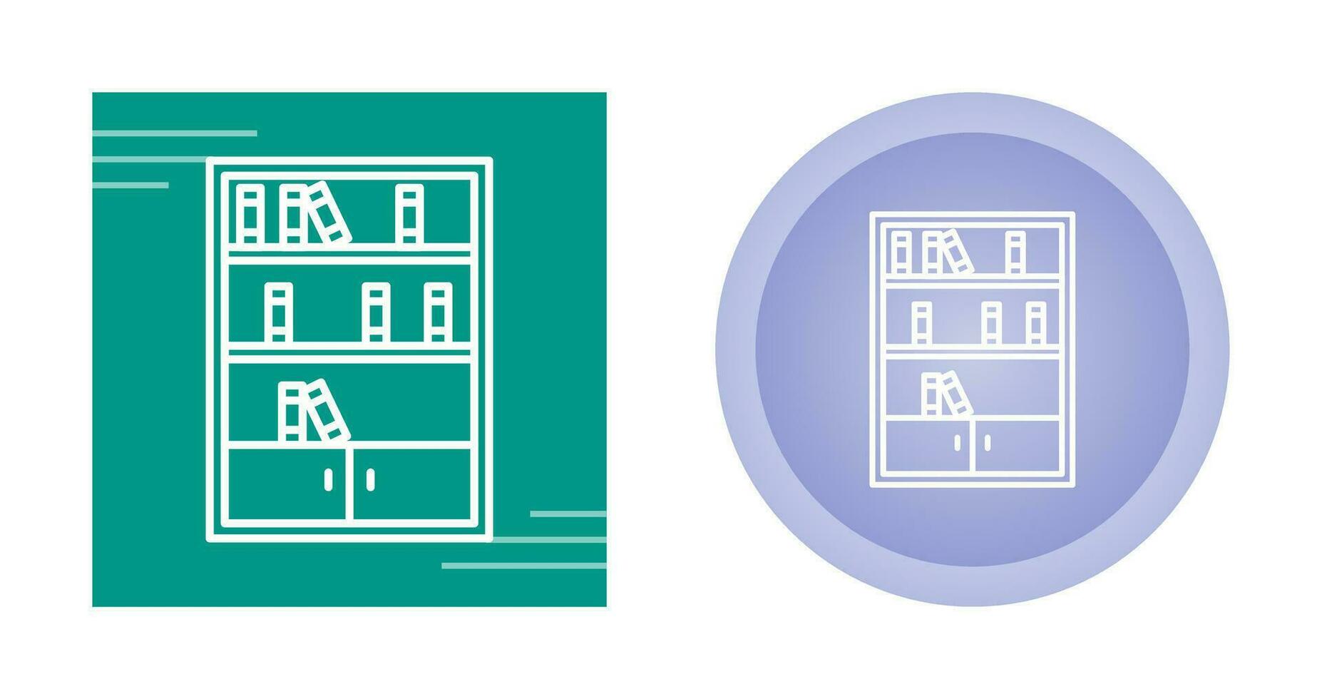 Books Shelf Vector Icon
