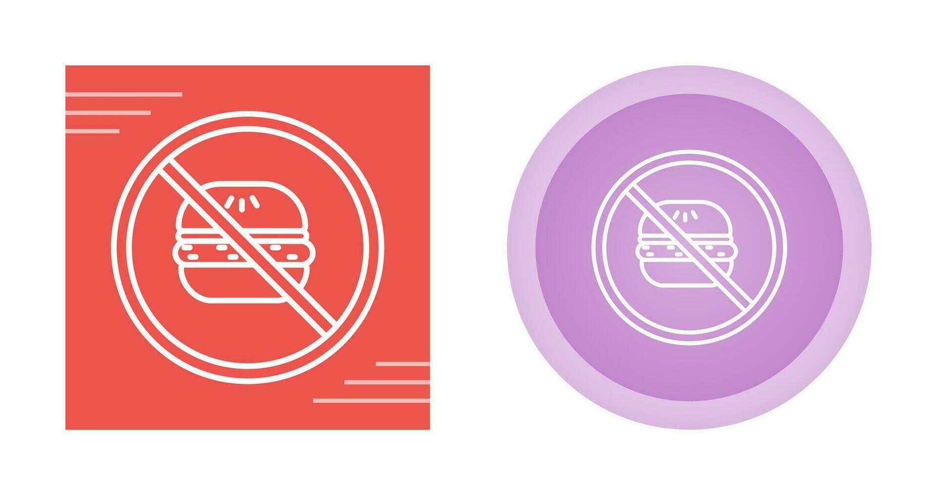 No Eating Vector Icon