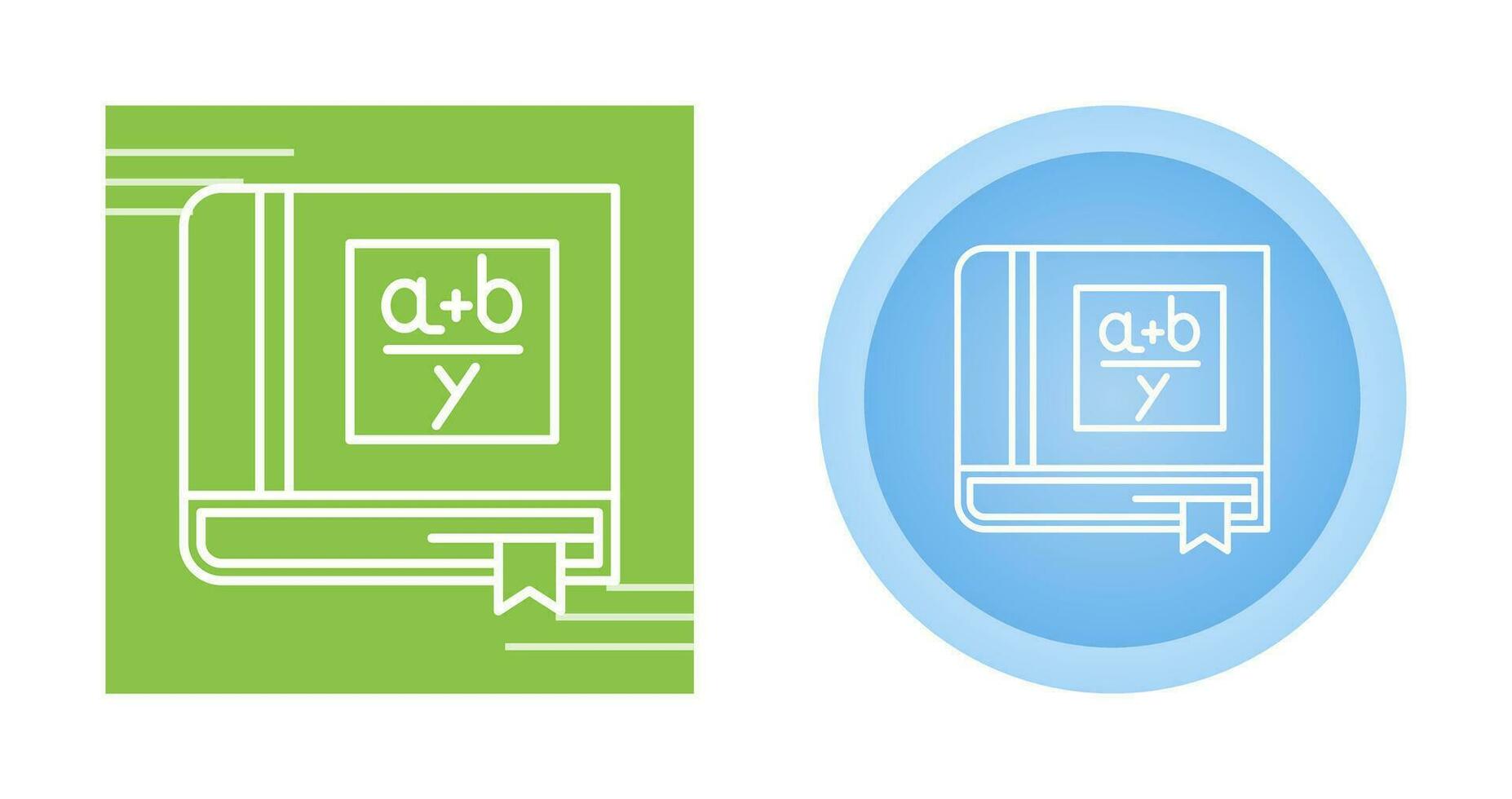 Algebra Book Vector Icon