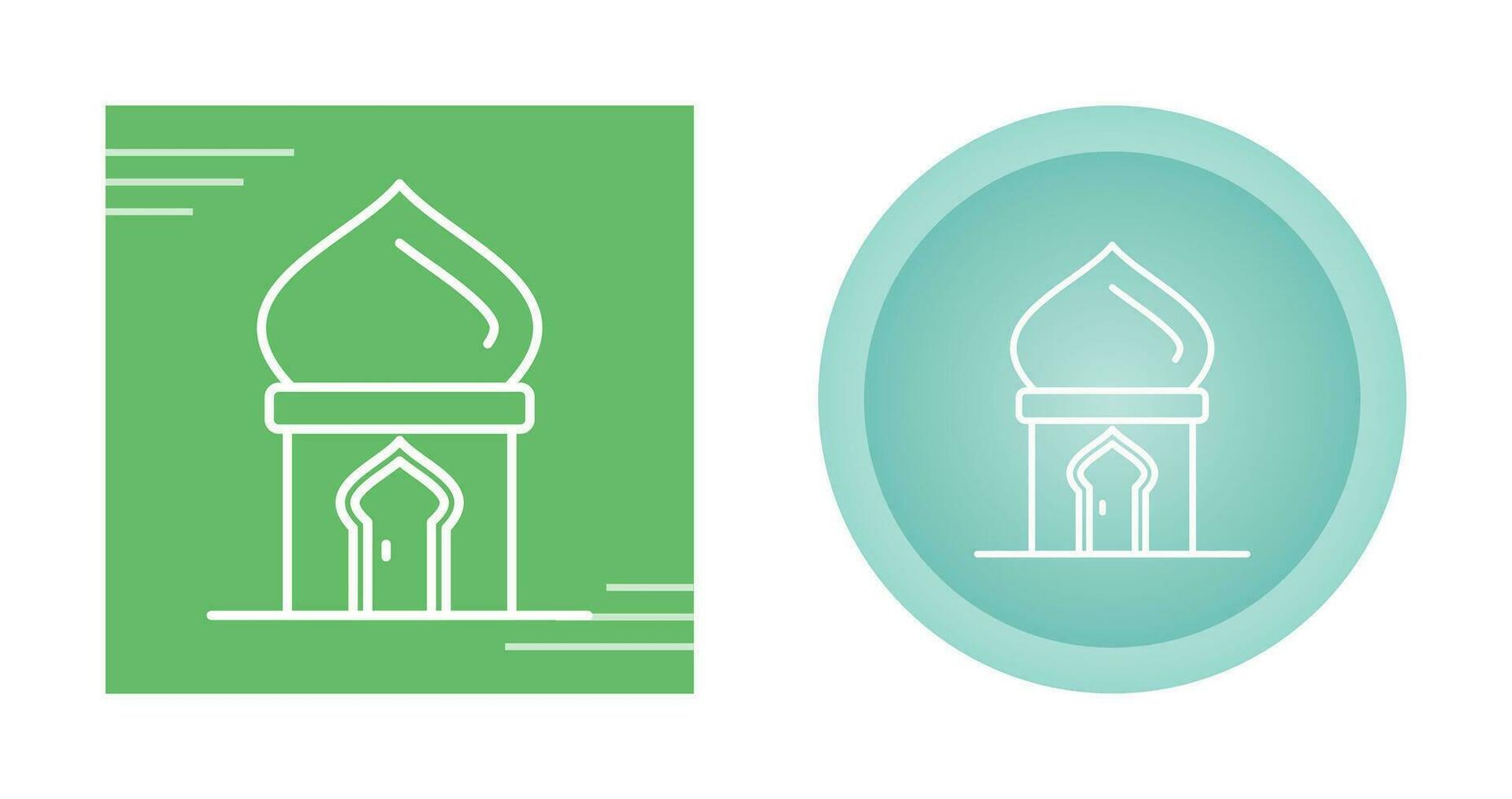 icono de vector de puerta masjid