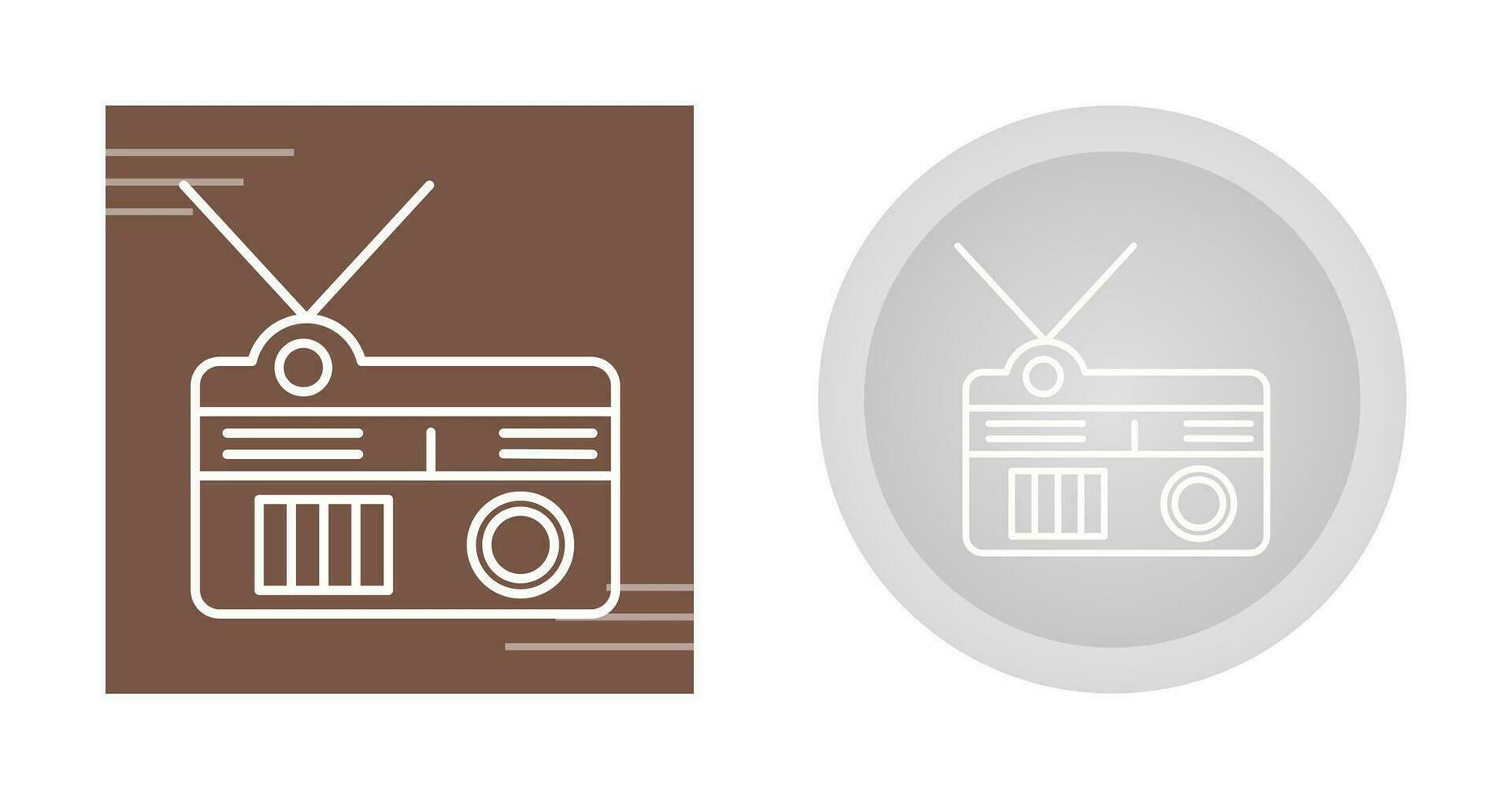 icono de vector de radio