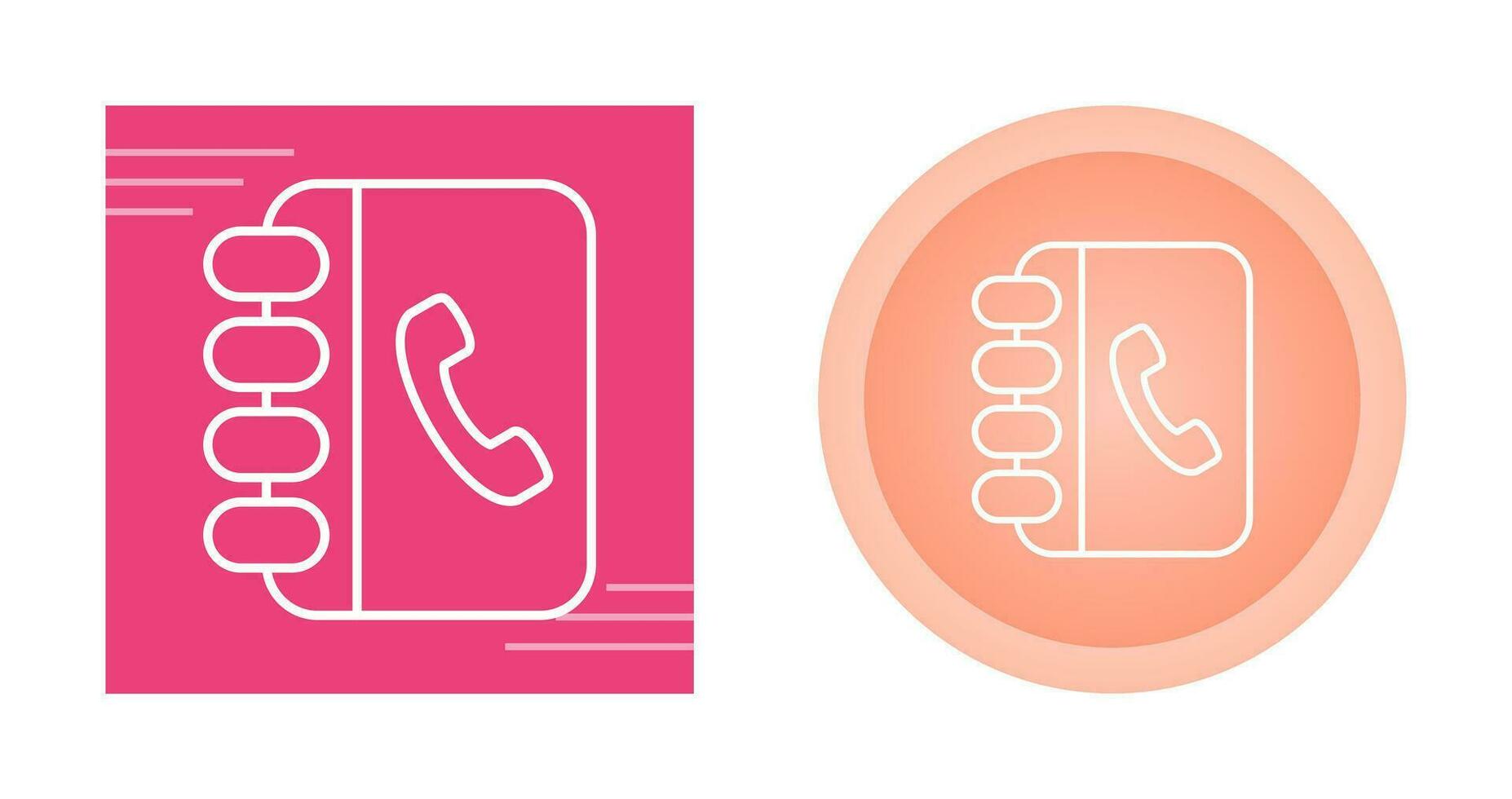 Contact Book Vector Icon
