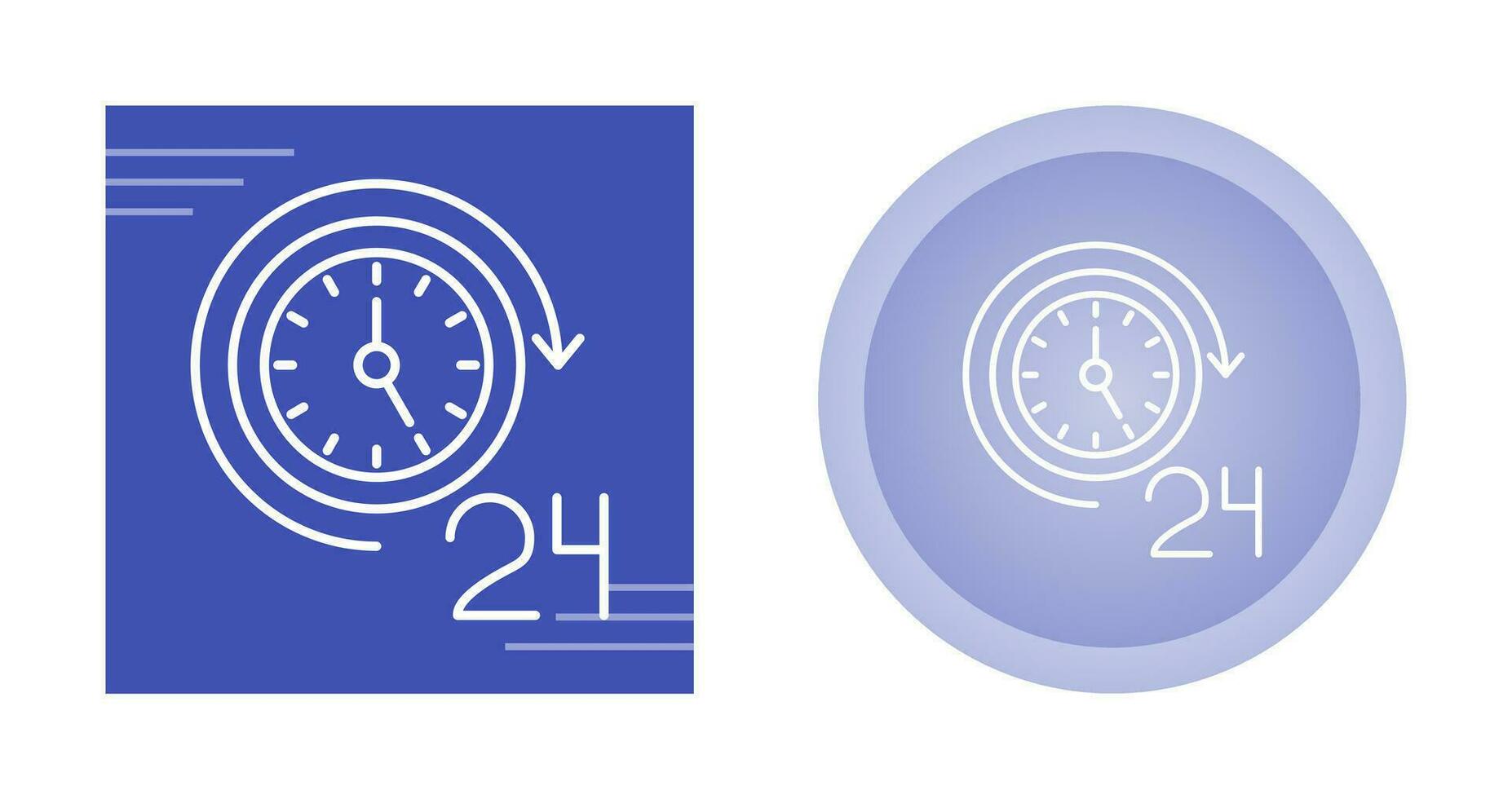 24 Hours Vector Icon