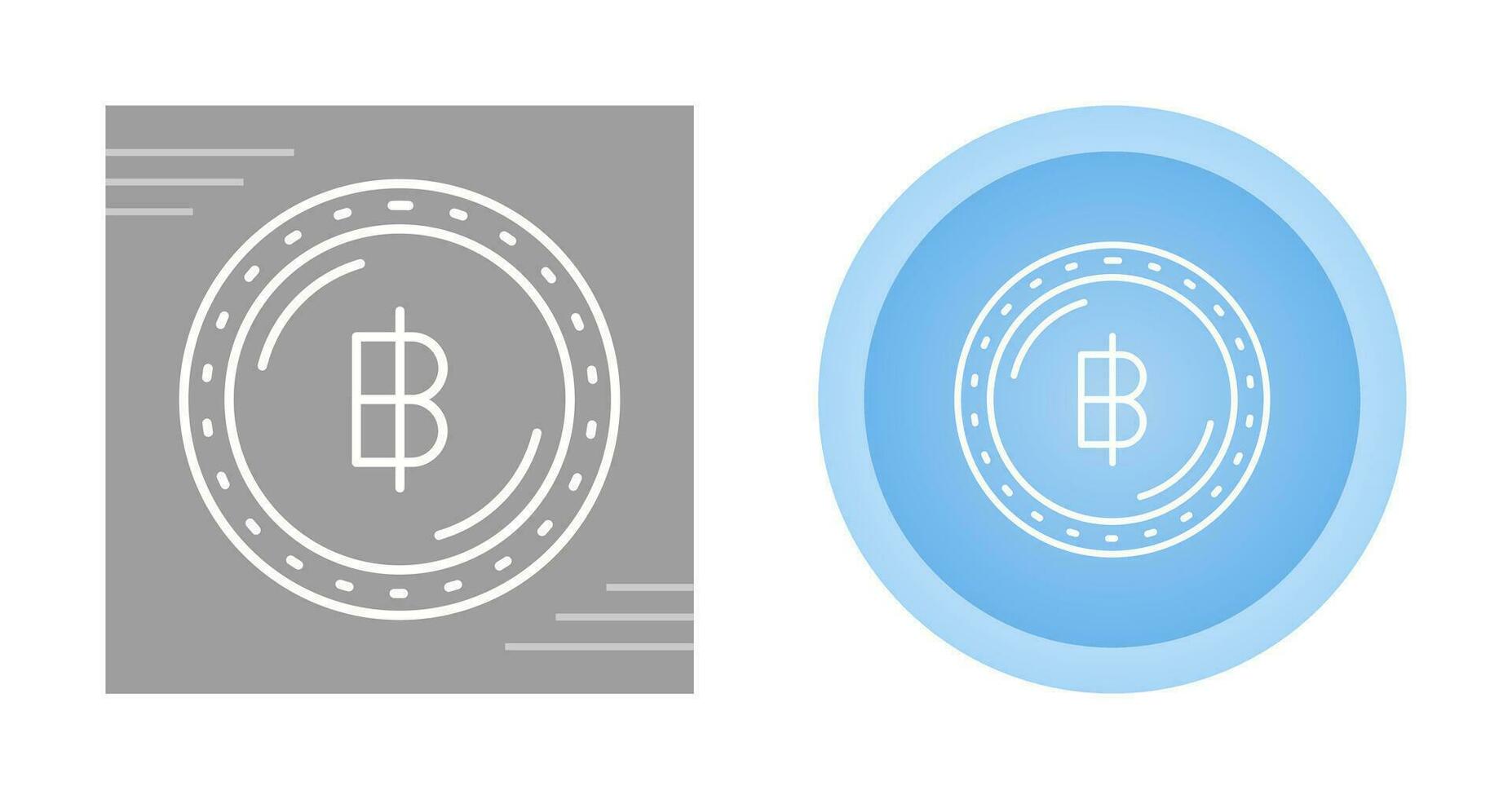 icono de vector de moneda baht