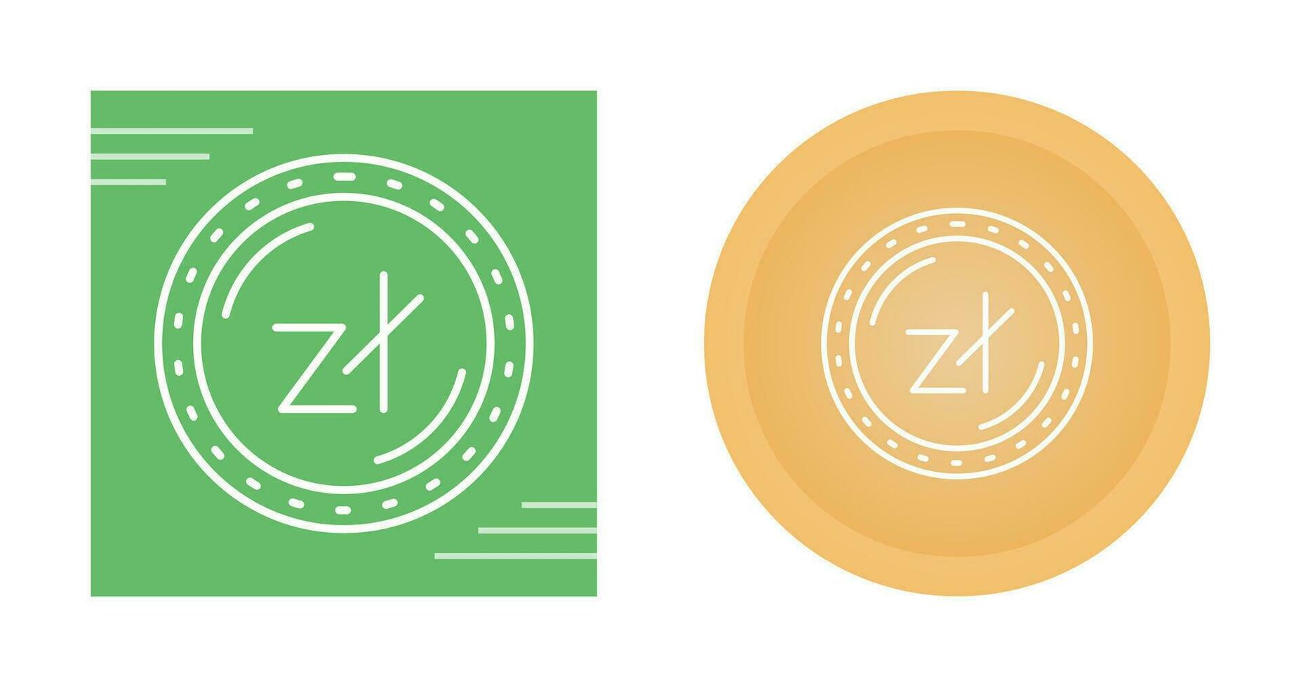 icono de vector de moneda zaloty