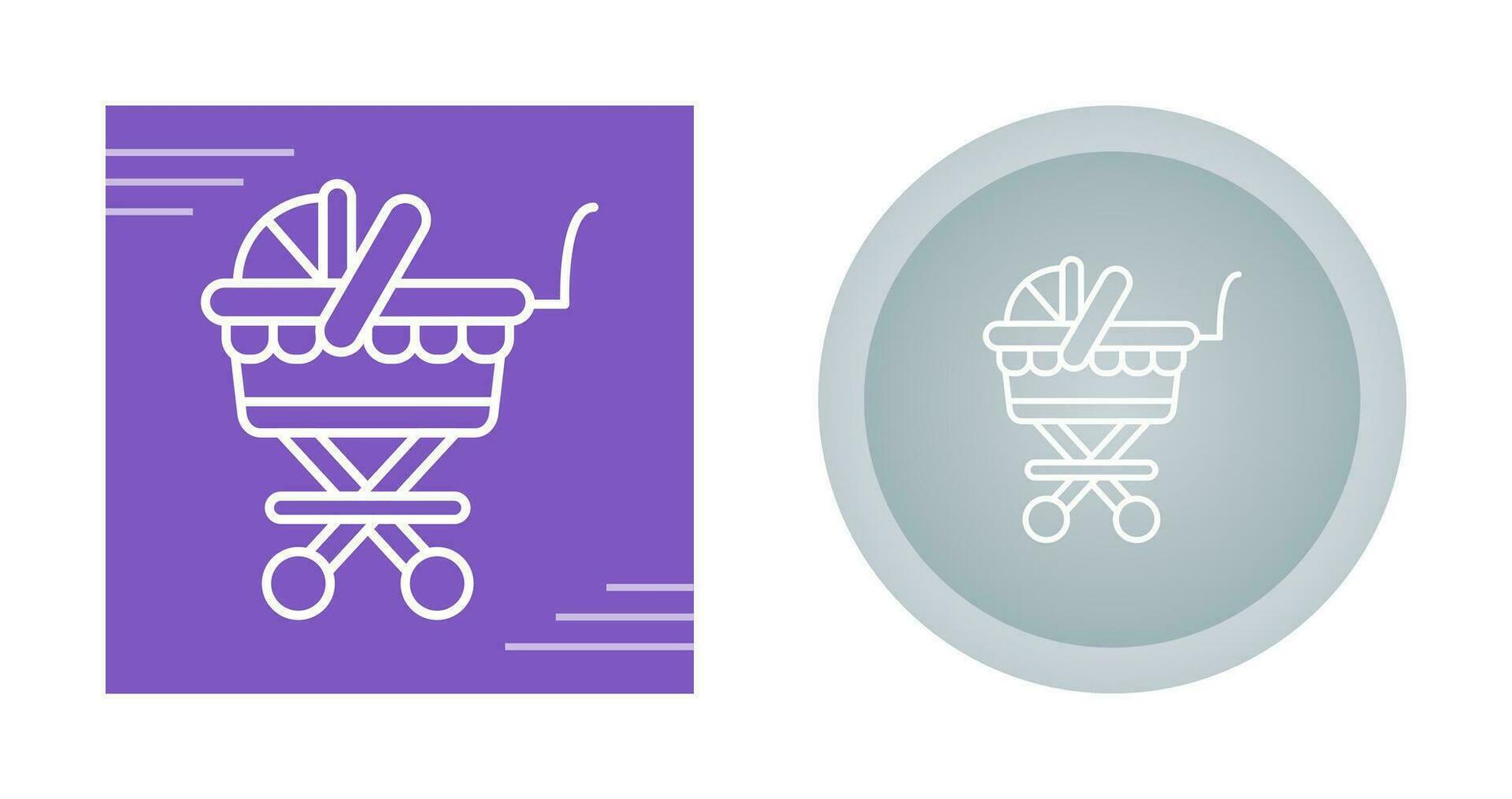 Baby Carriage Vector Icon