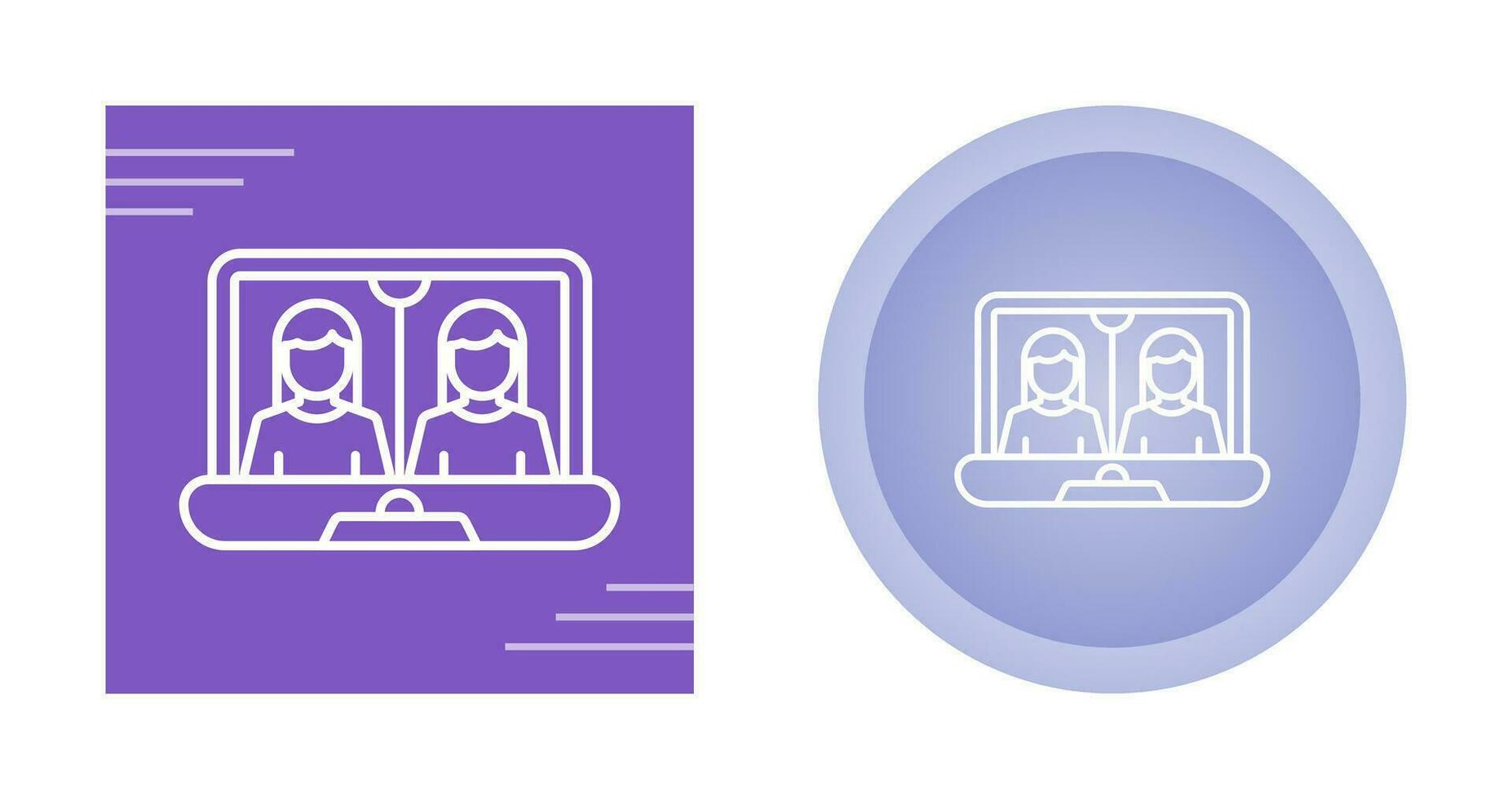 Online Meeting Vector Icon
