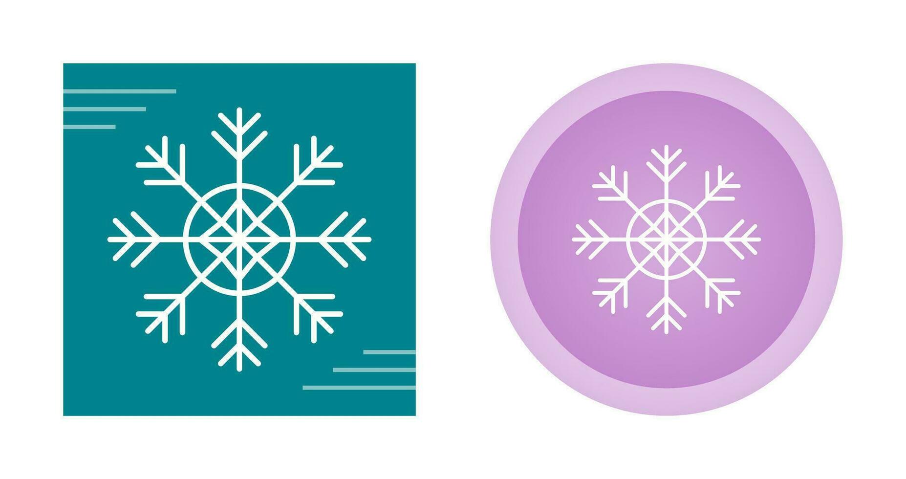 icono de vector de copo de nieve